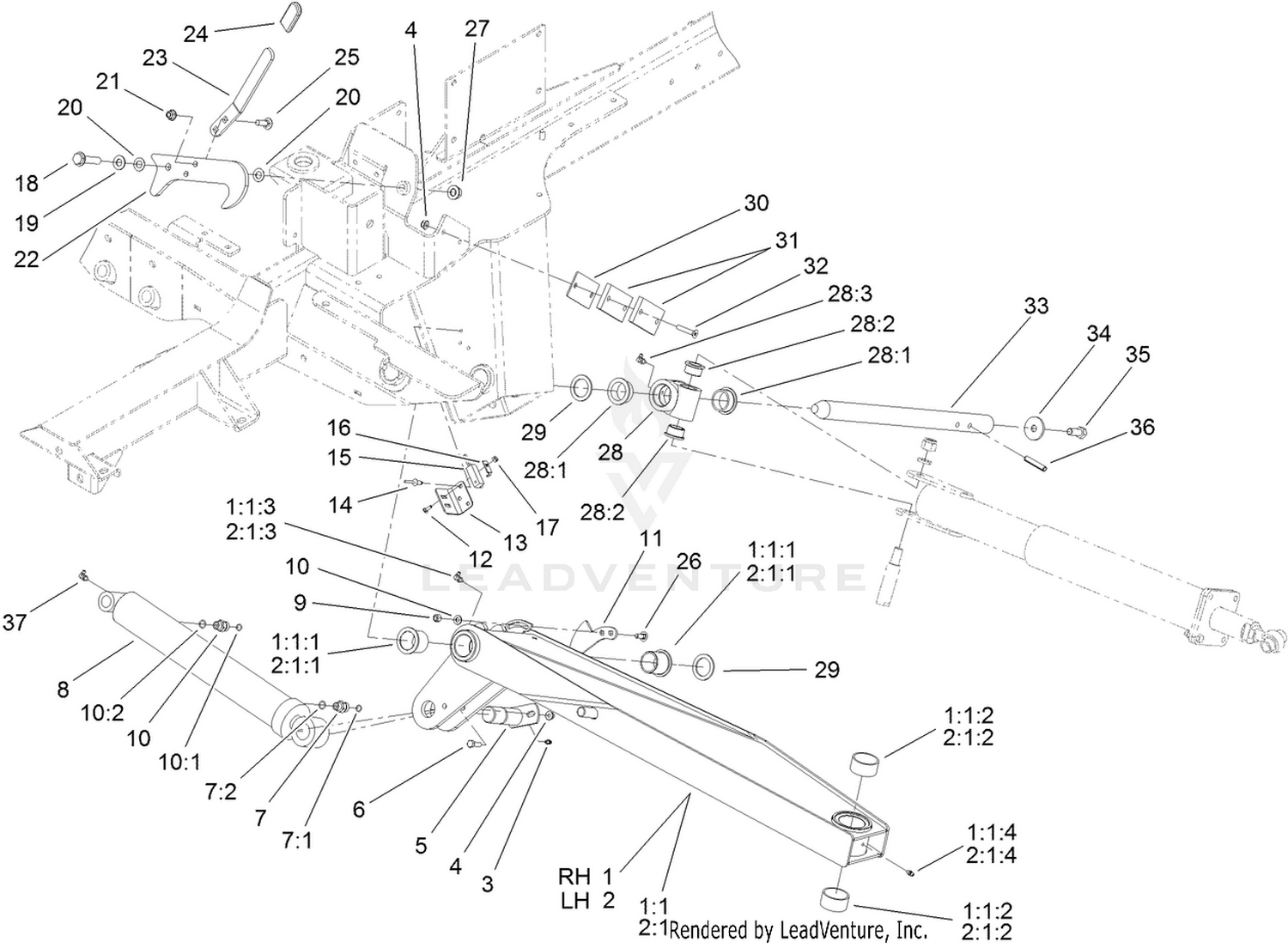 Wing Lift Arm Assembly