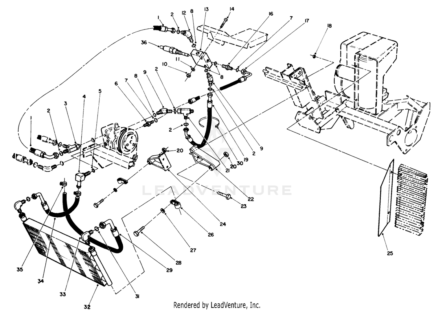 Hydraulic Oil Cooler Assembly