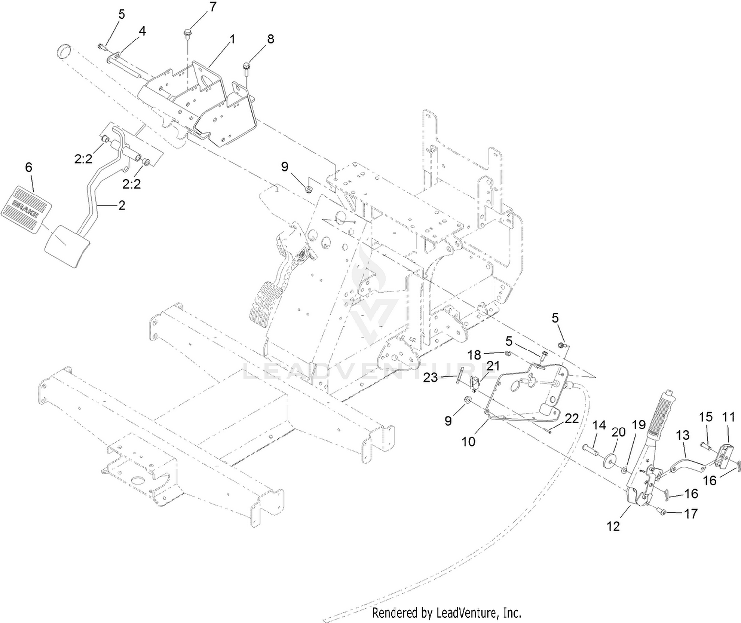 Pedal and Control Assembly