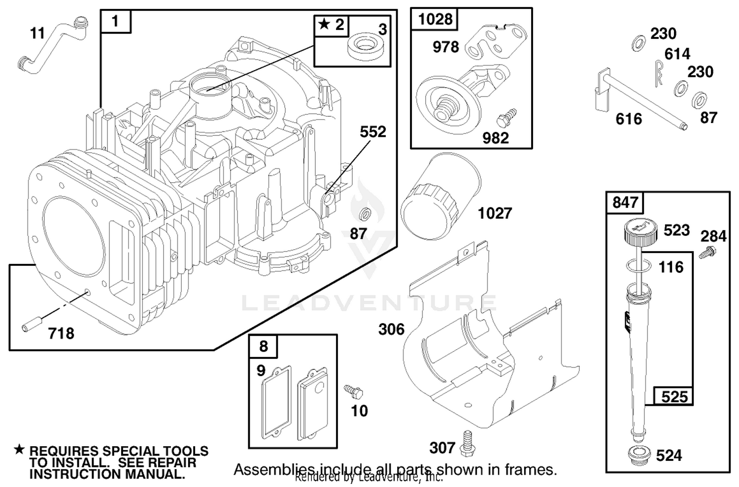 Engine Briggs  Stratton Model 28n777-1174-E1