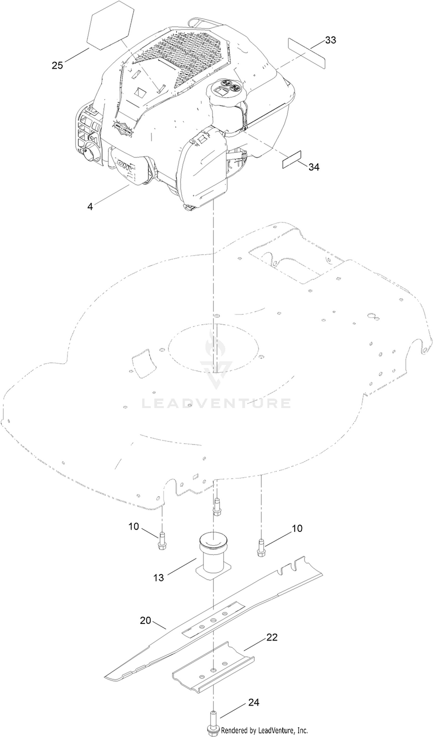 Engine and Blade Assembly