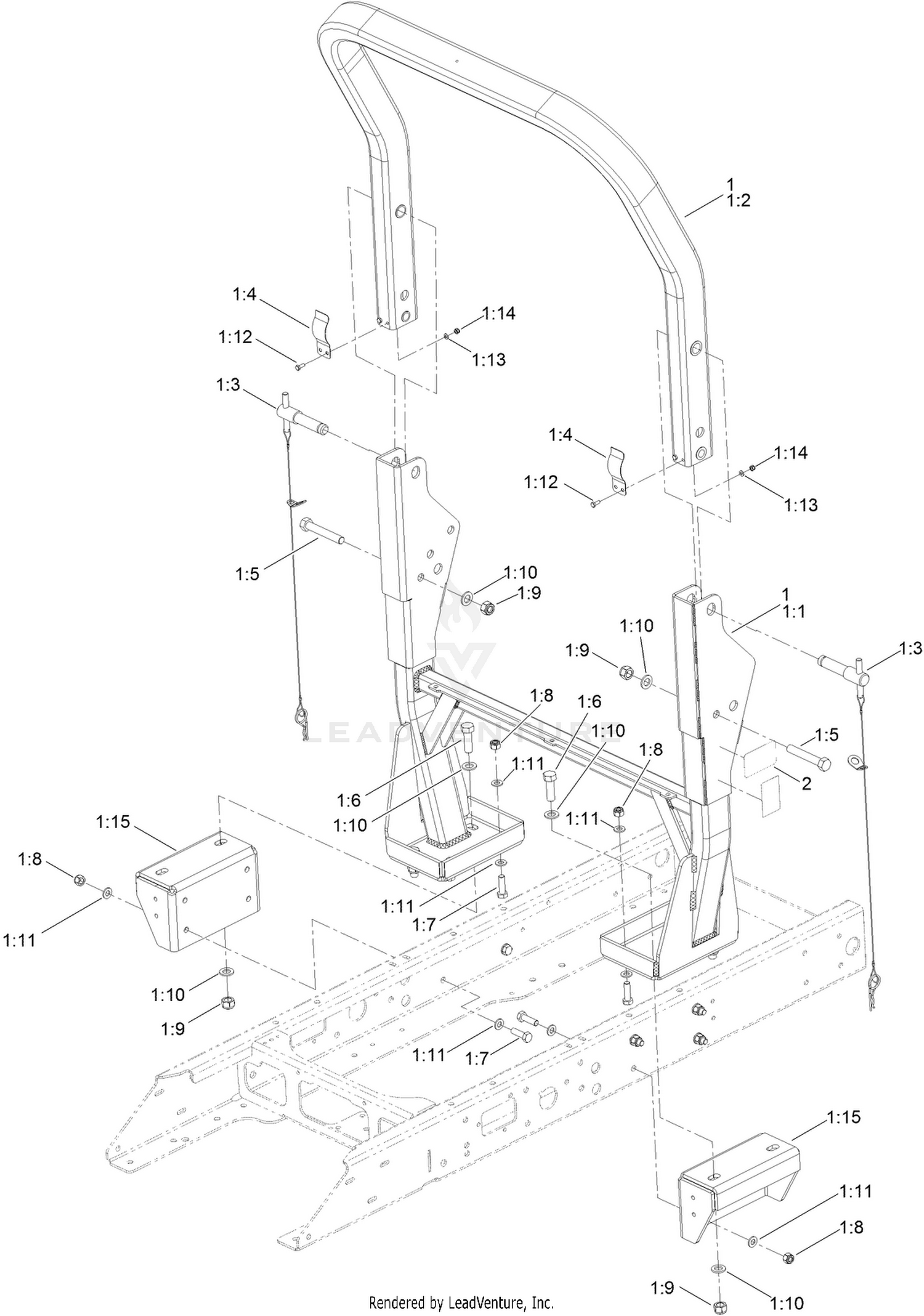 Roll-Over Protection System Assembly