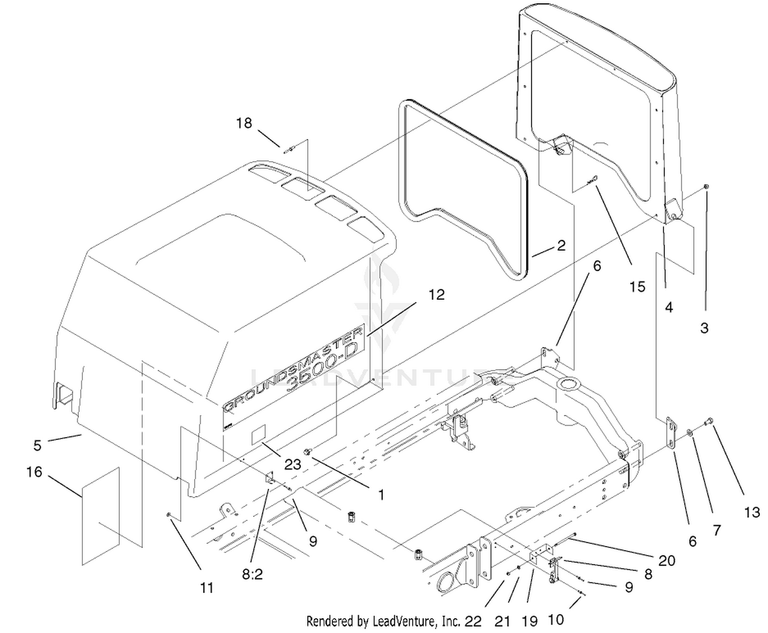 Hood-Screen Assembly