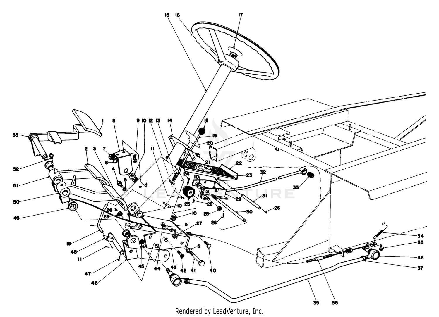 Brake  Steering Gear Assembly