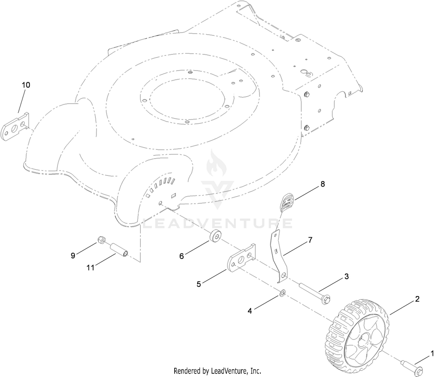 Front Axle and Height-of-Cut Assembly