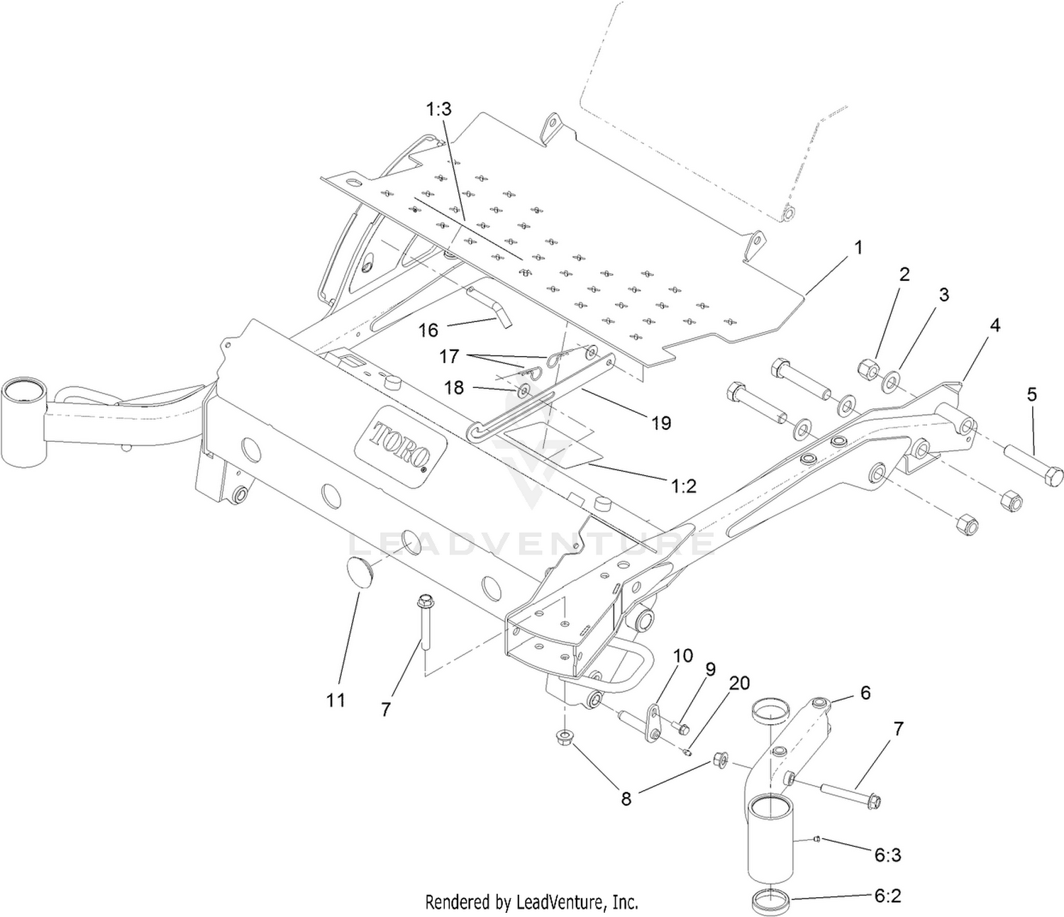 Floorplate and Carrier Frame Assembly