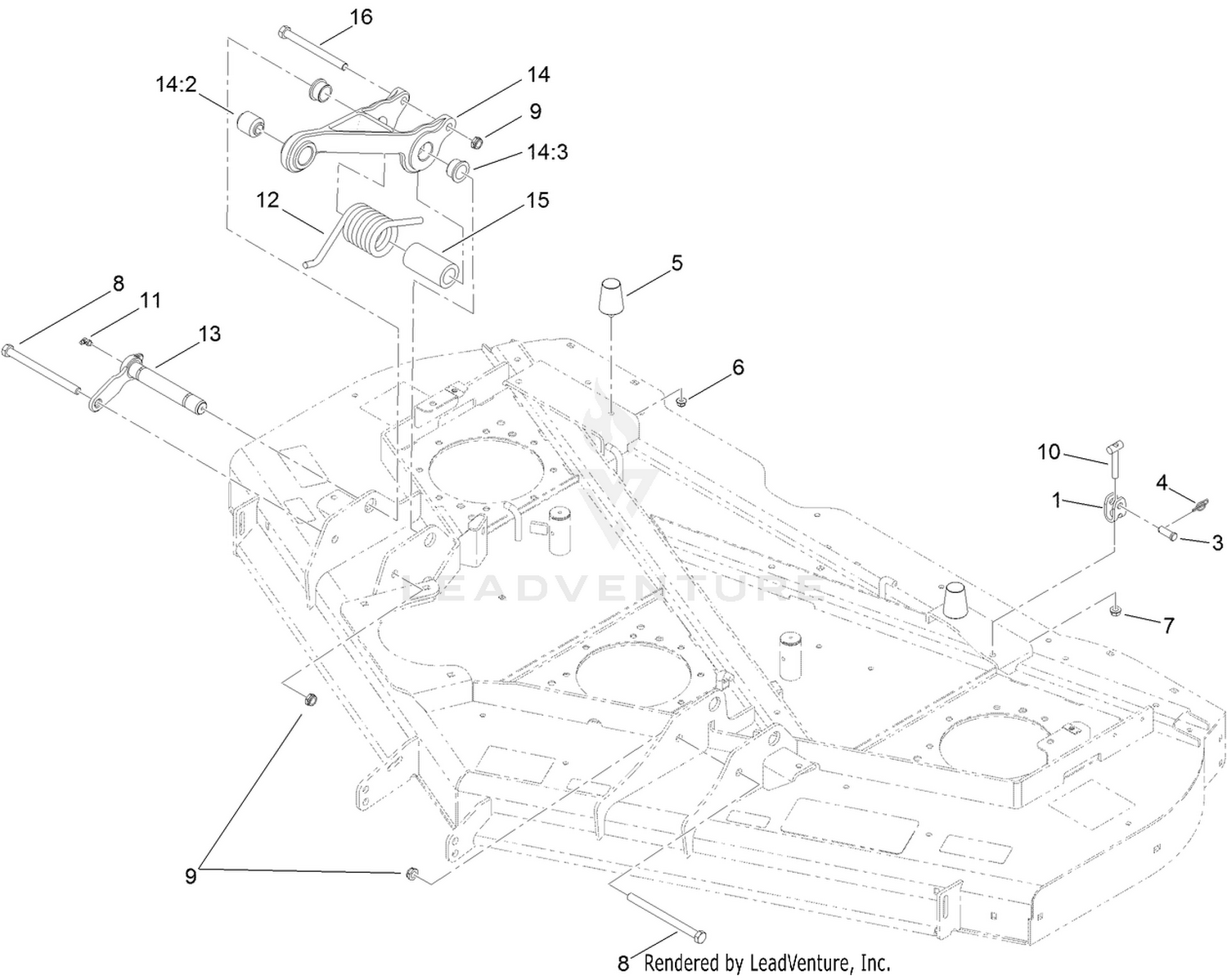 Adjustment Link and Bumper Assembly