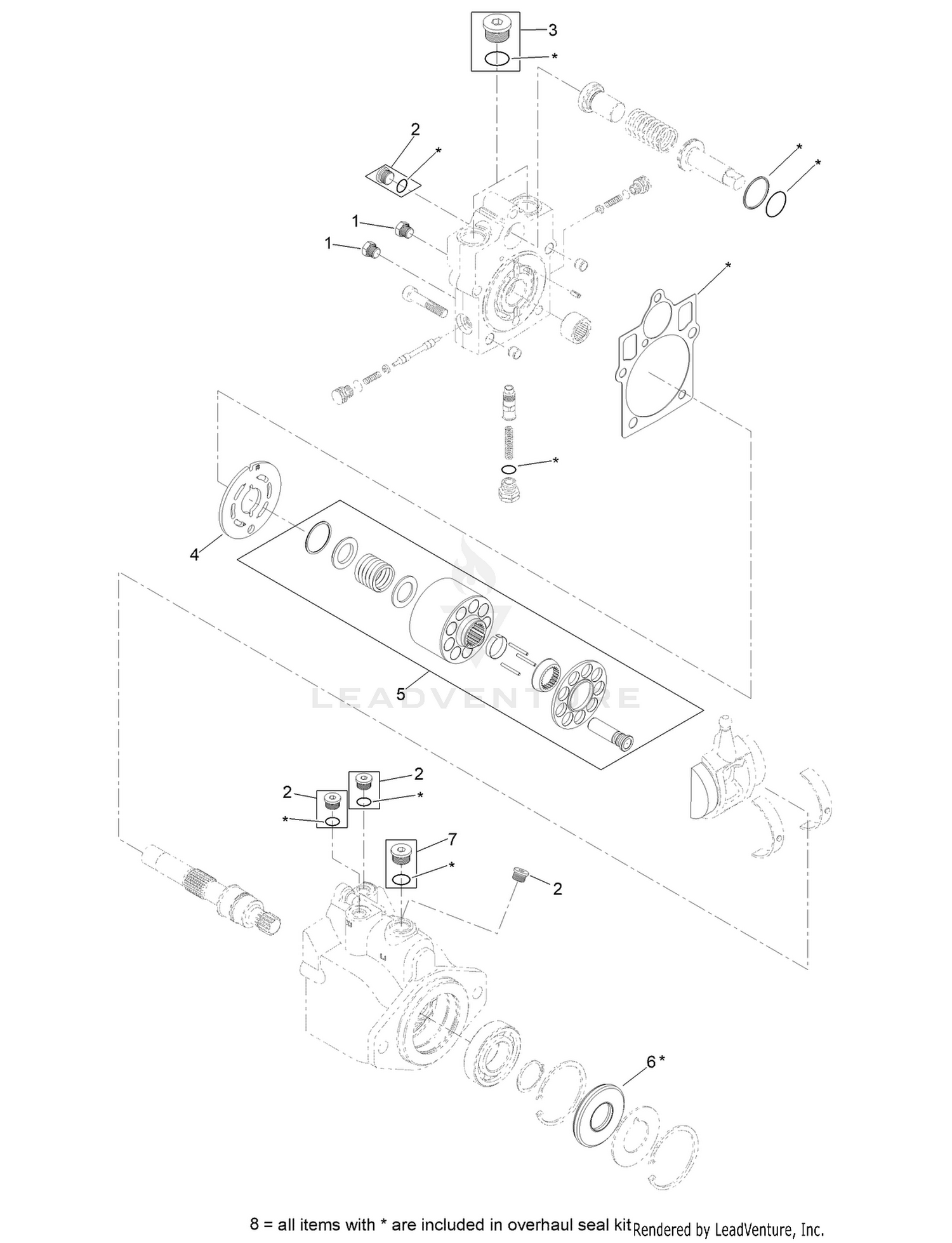 Piston Motor Assembly No. 121-3101