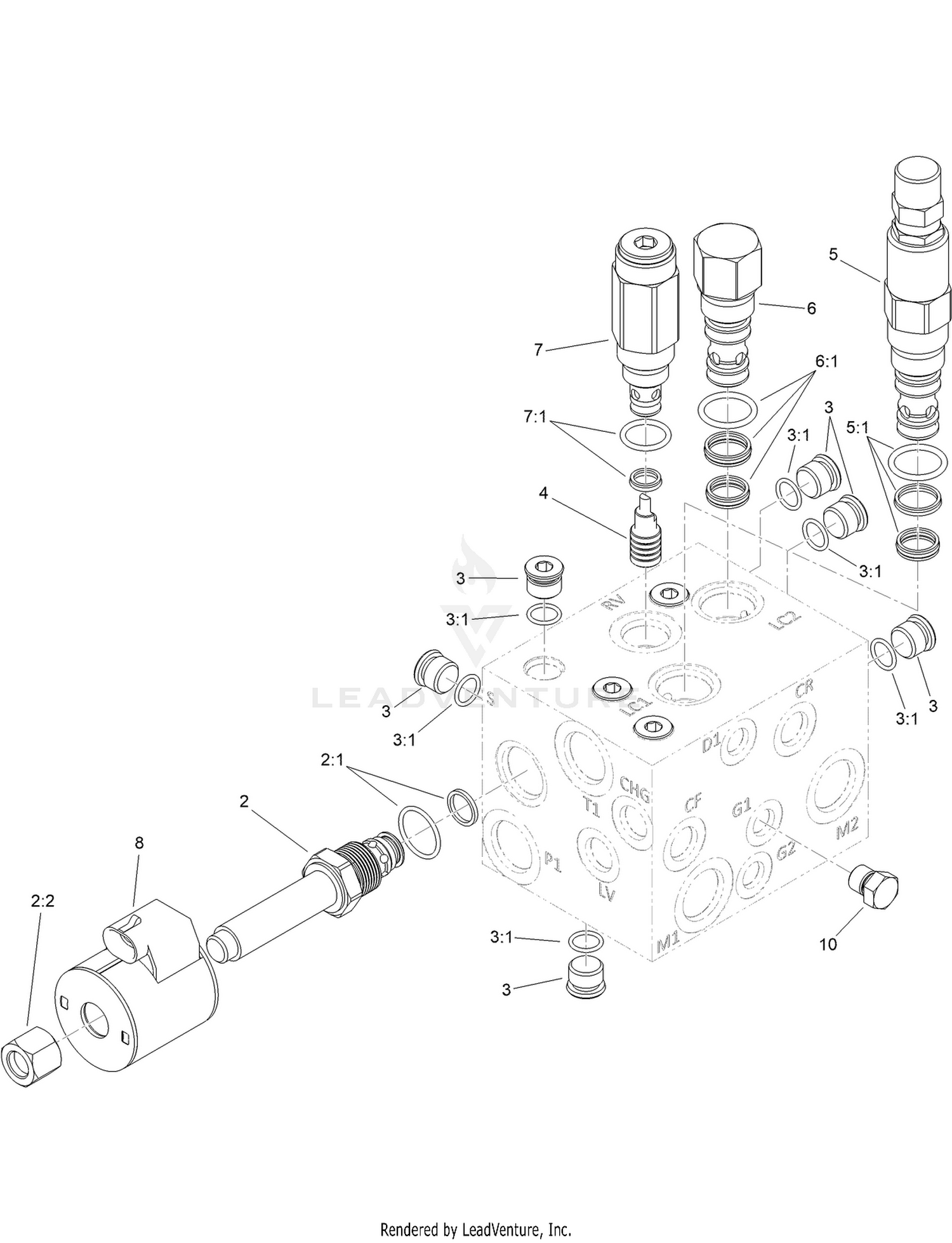 Hydraulic Manifold Assembly No. 121-3570