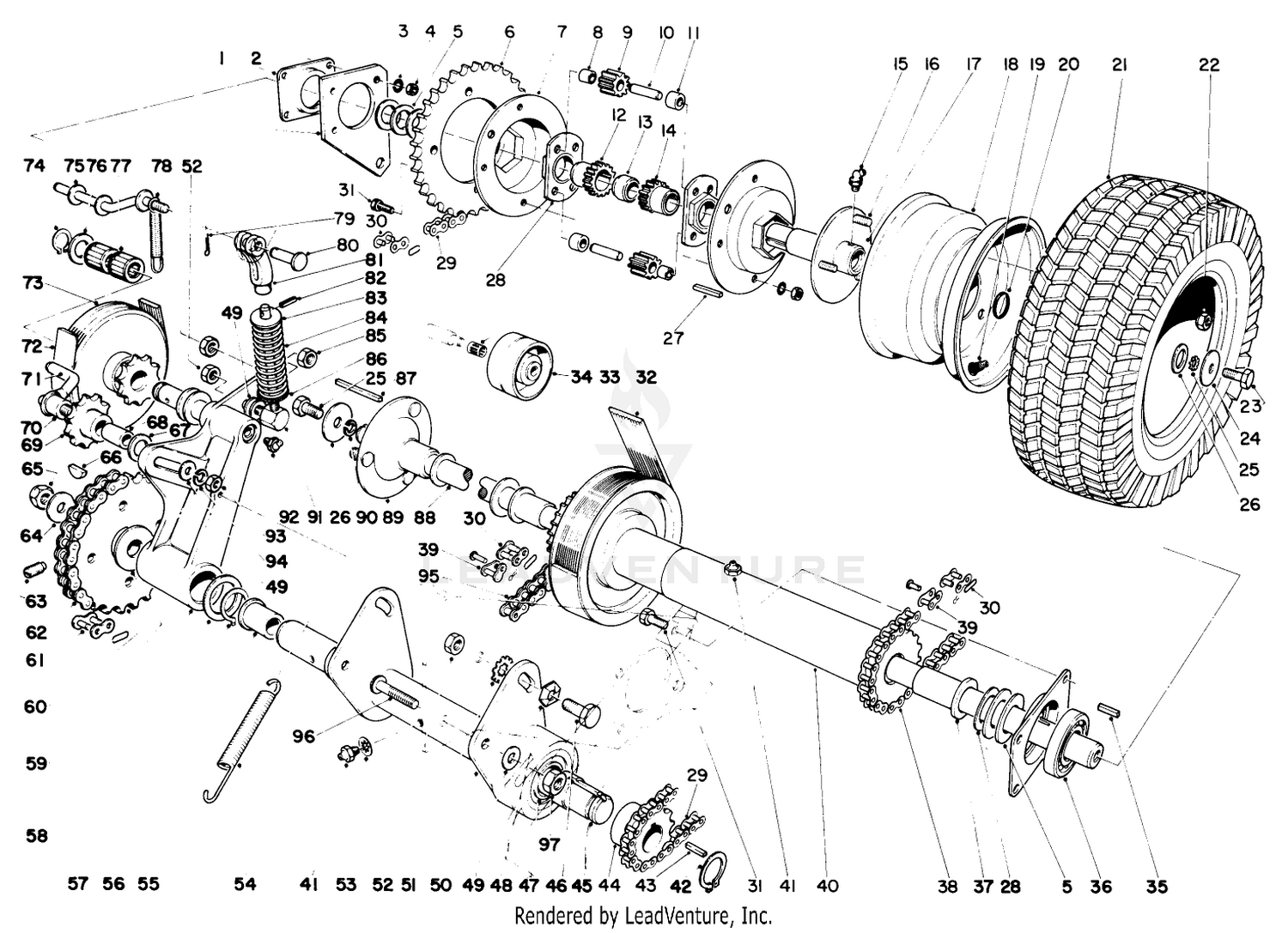 Differential And Countershaft Assembly