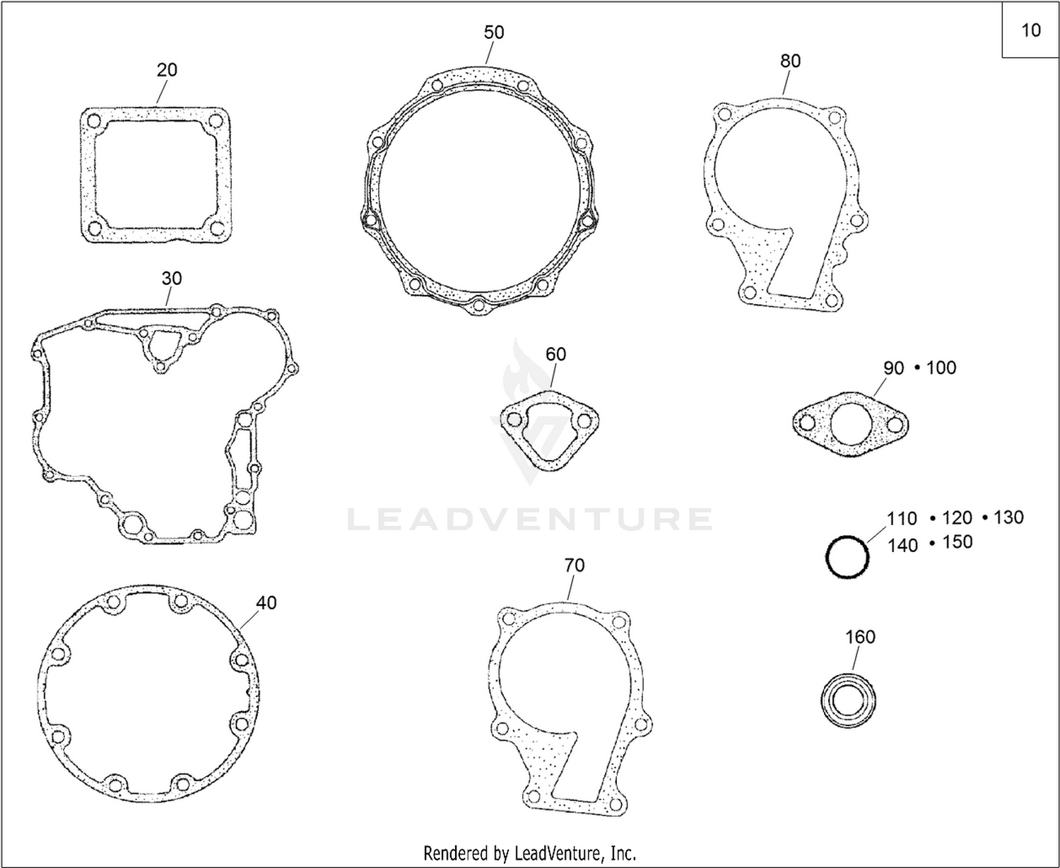Lower Engine Gasket Kit