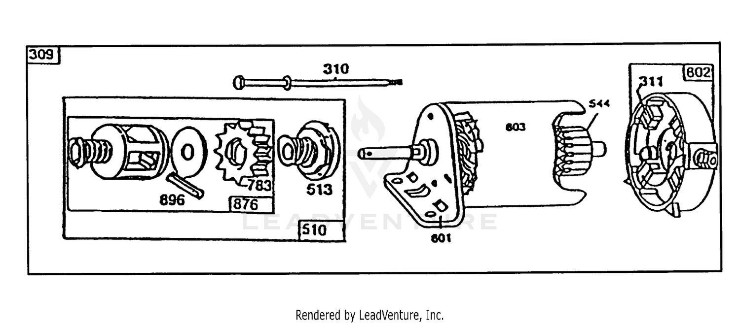 Starter-Briggs  Stratton No. 195707-0121-01