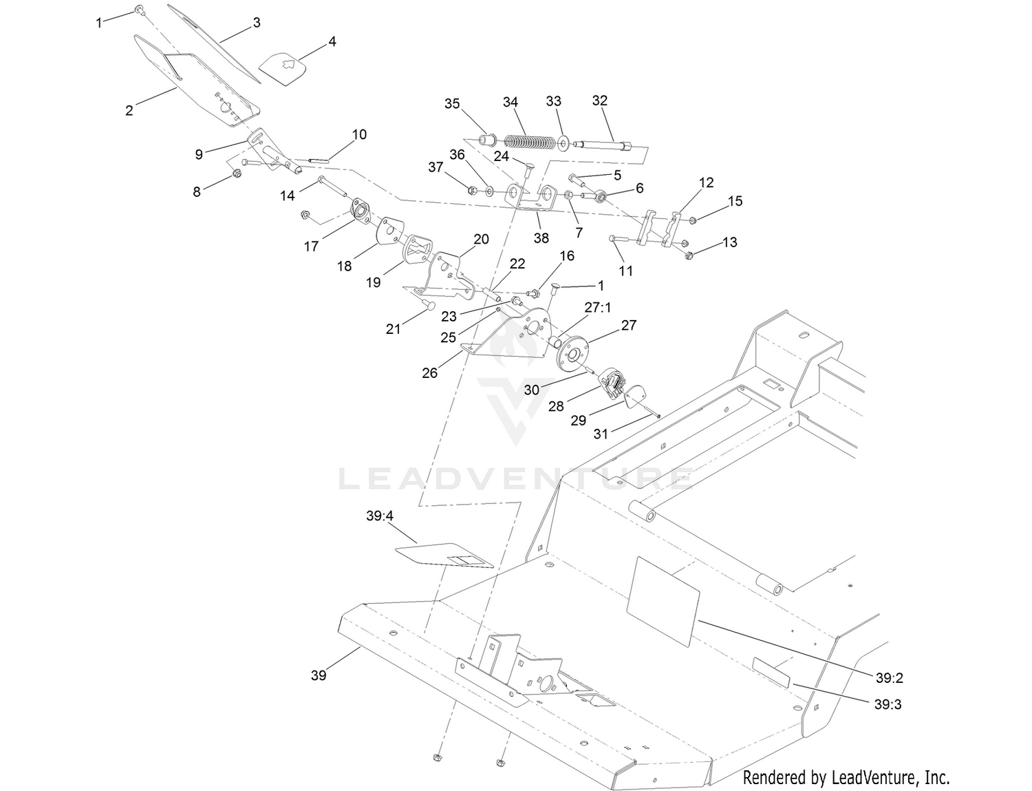 Traction Pedal and Platform Assembly