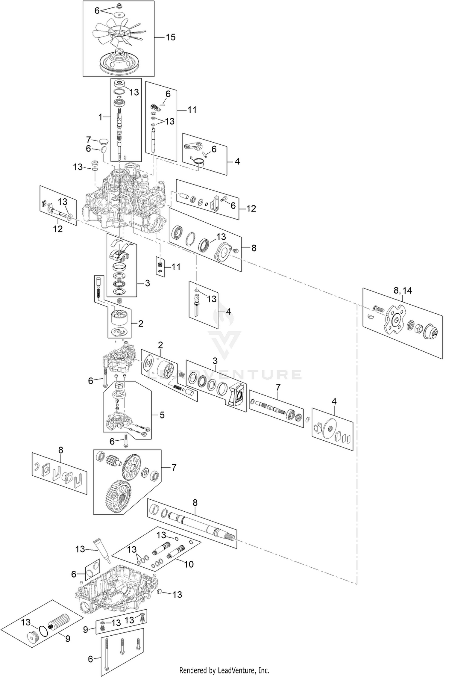 RH Transmission Assembly No. 127-4141