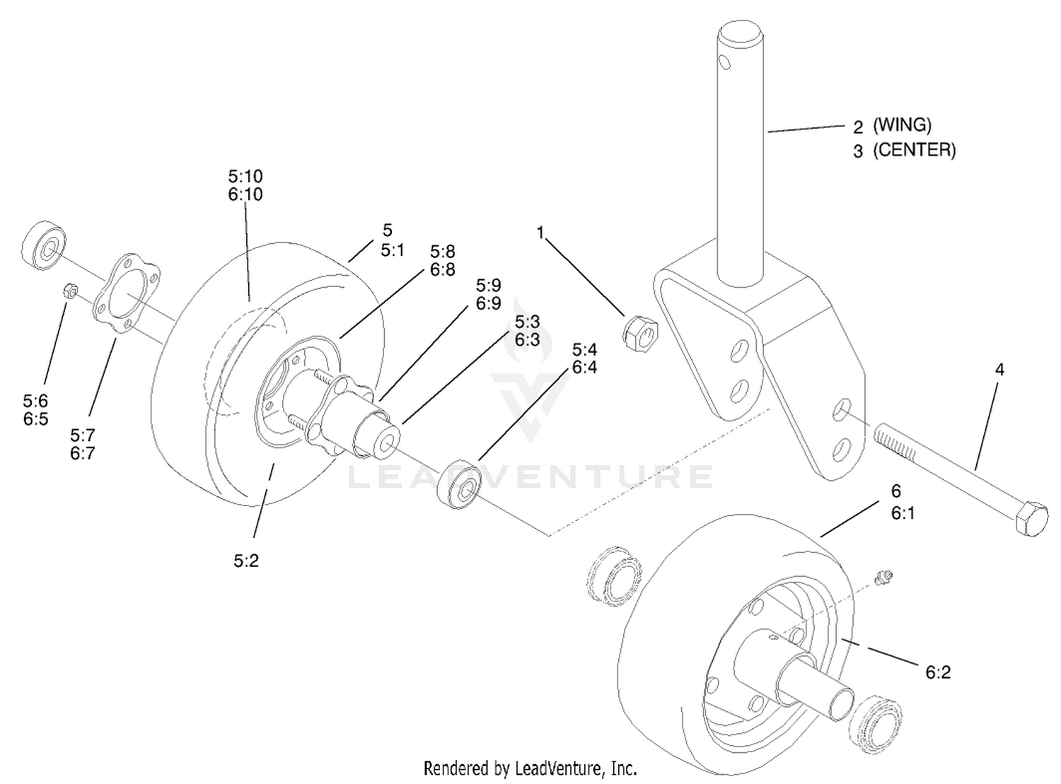 Front Castor Assembly