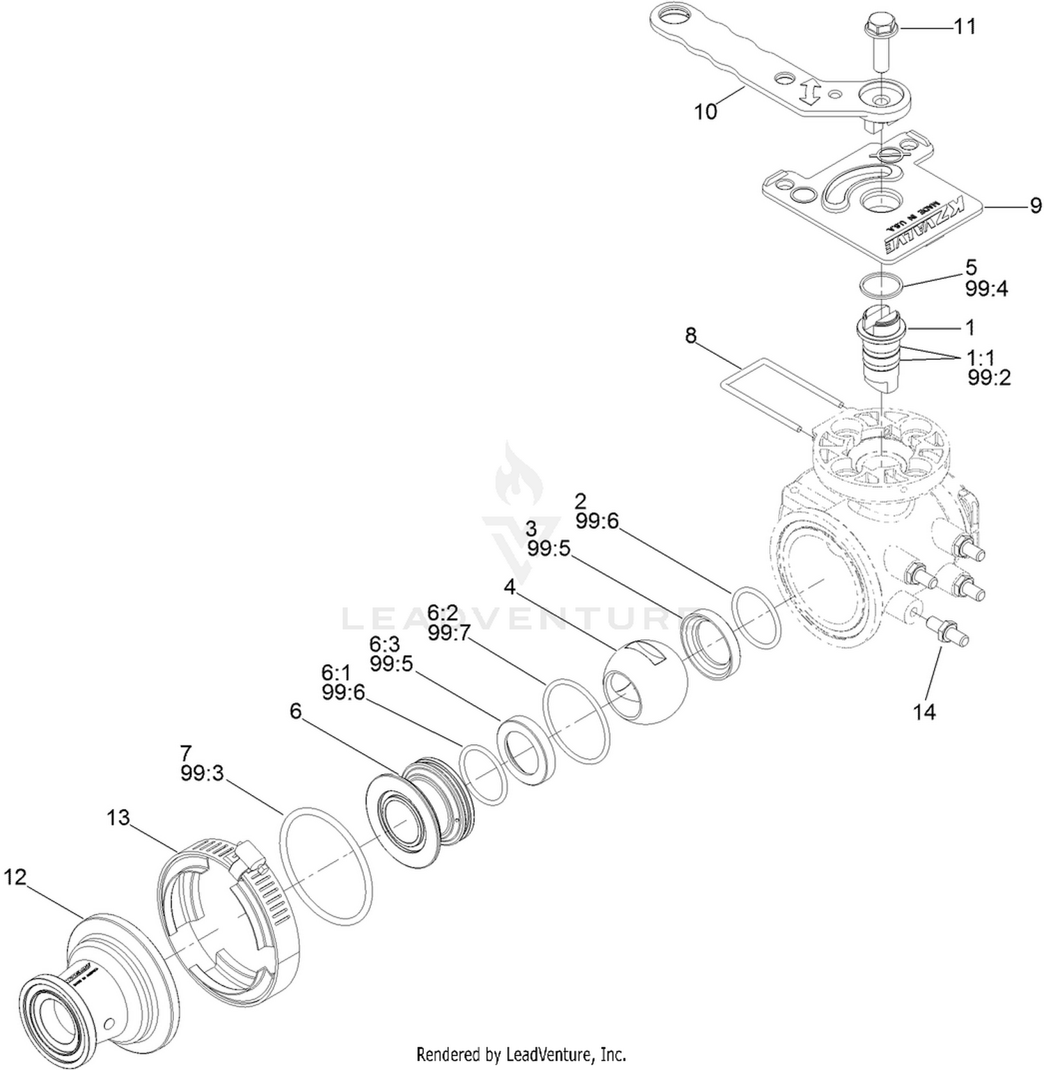 Eductor Valve Assembly No. 130-7324