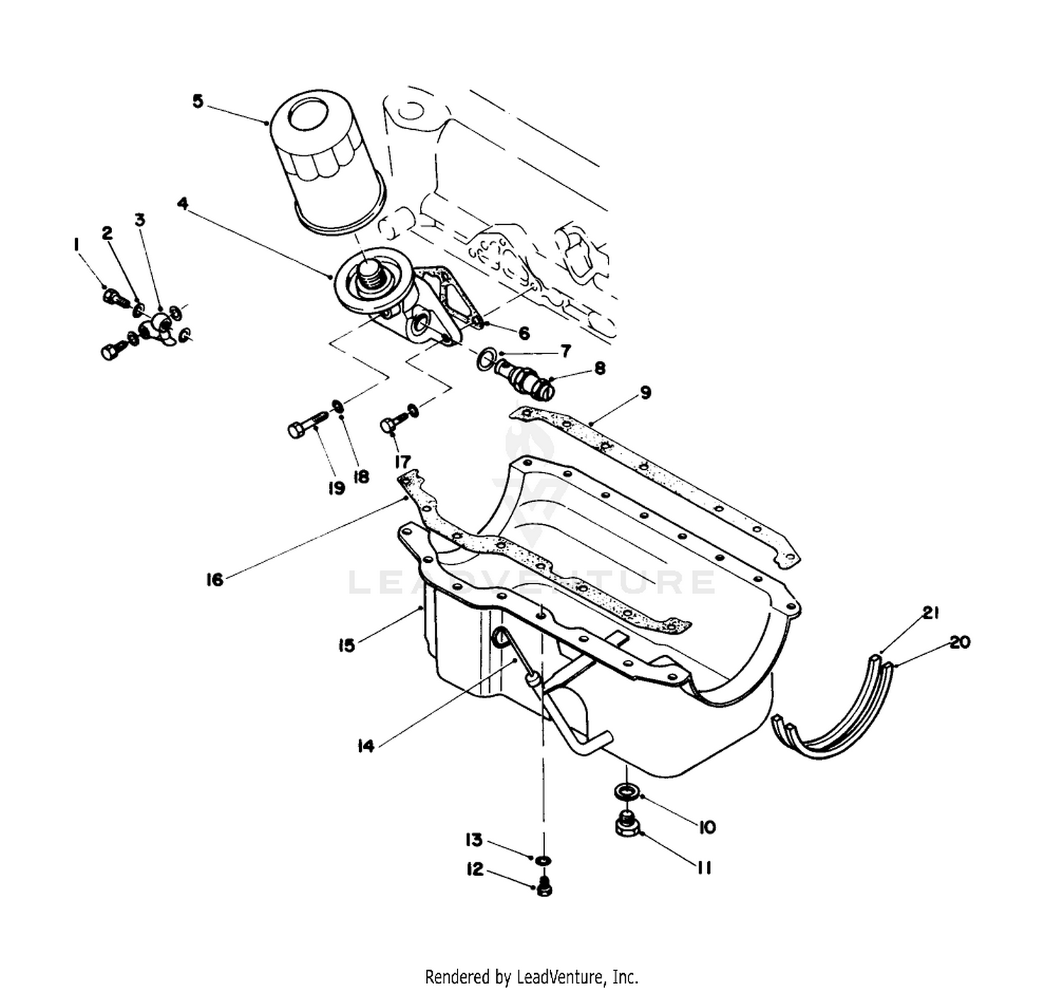 Oil Pan  Oil Filter