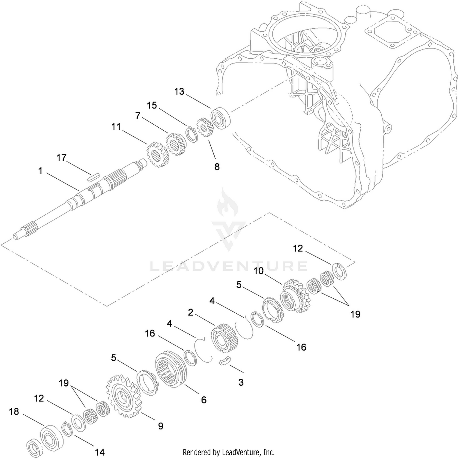Main Shaft Assembly  Transaxle Assembly No. 115-7783