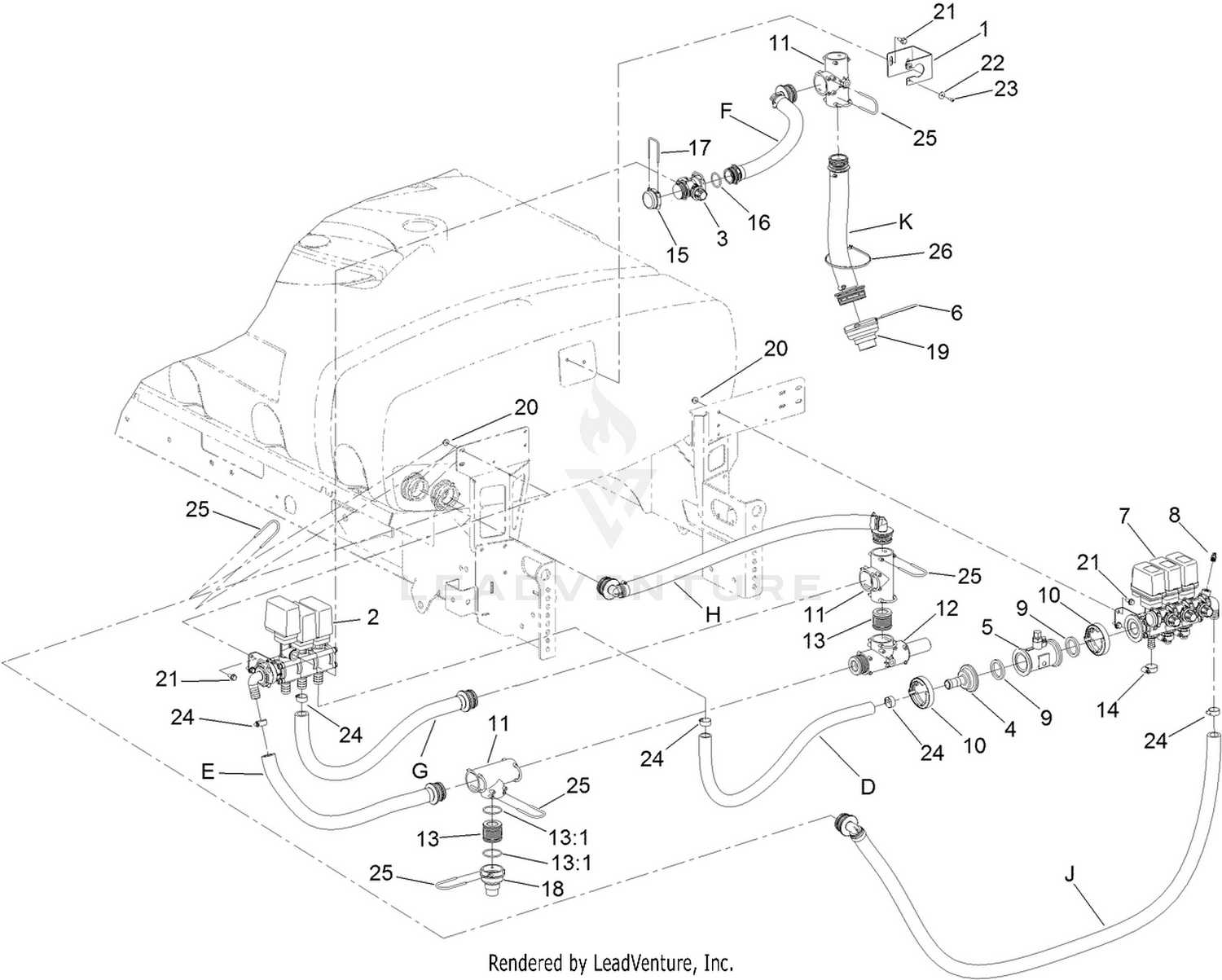 Agitation, Bypass and Boom Manifold Assembly