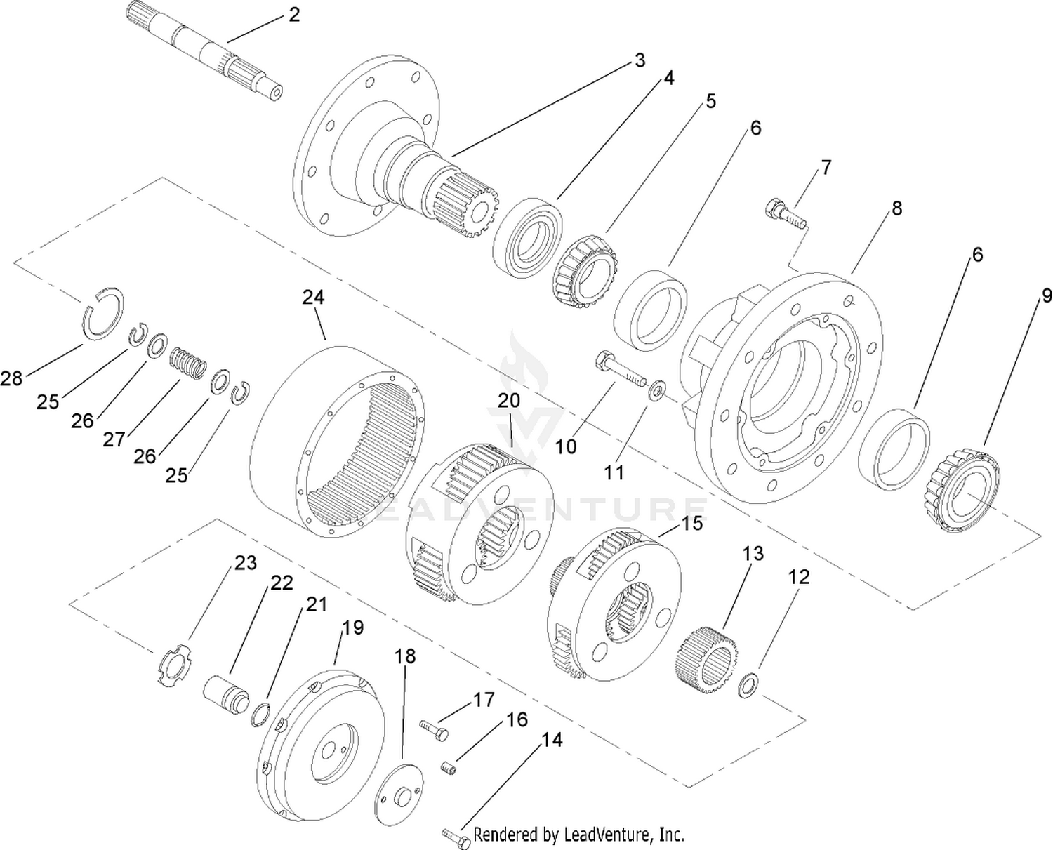 Planetary Gear Drive Assembly No. 107-4338-03