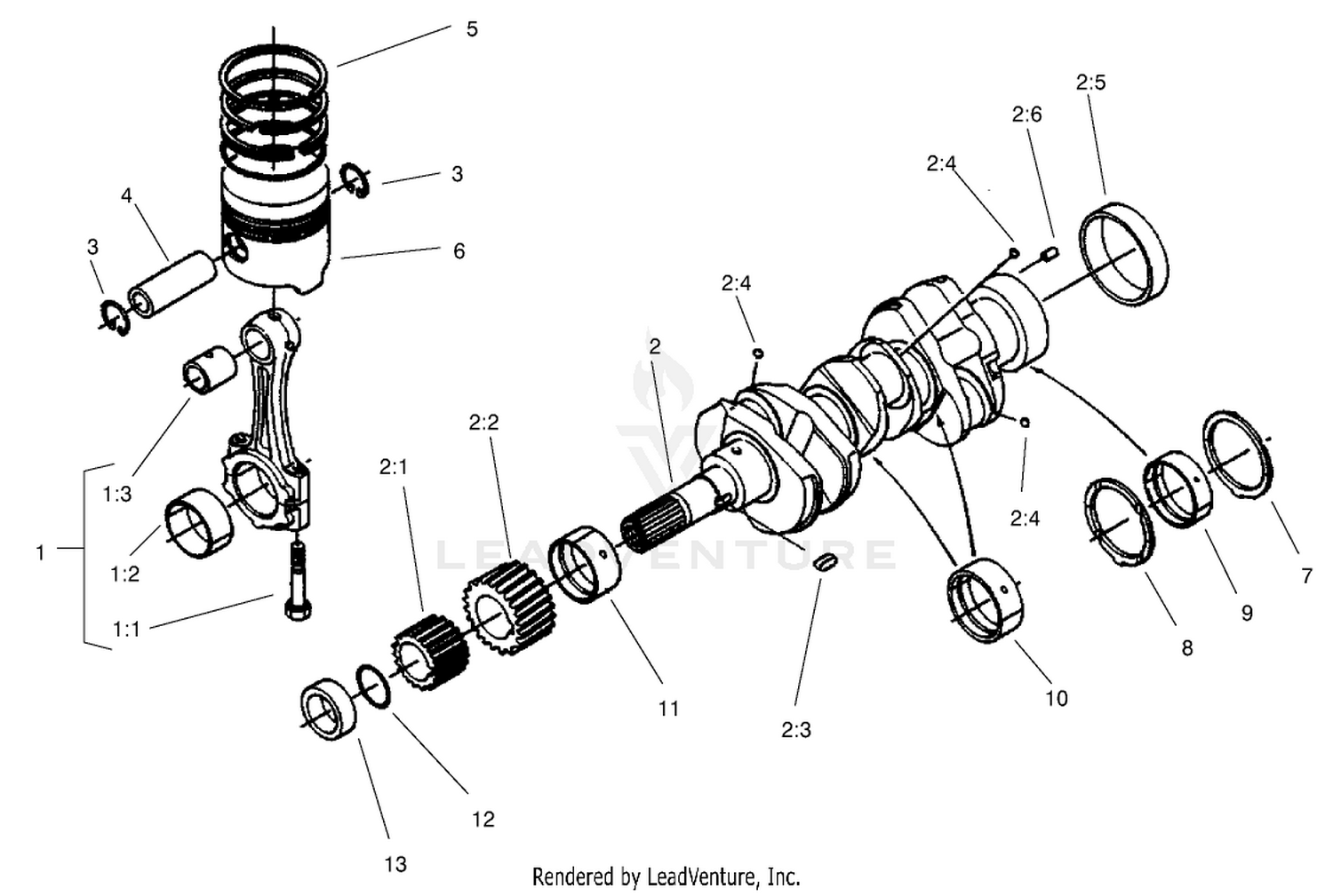 Piston and Crankshaft Assembly