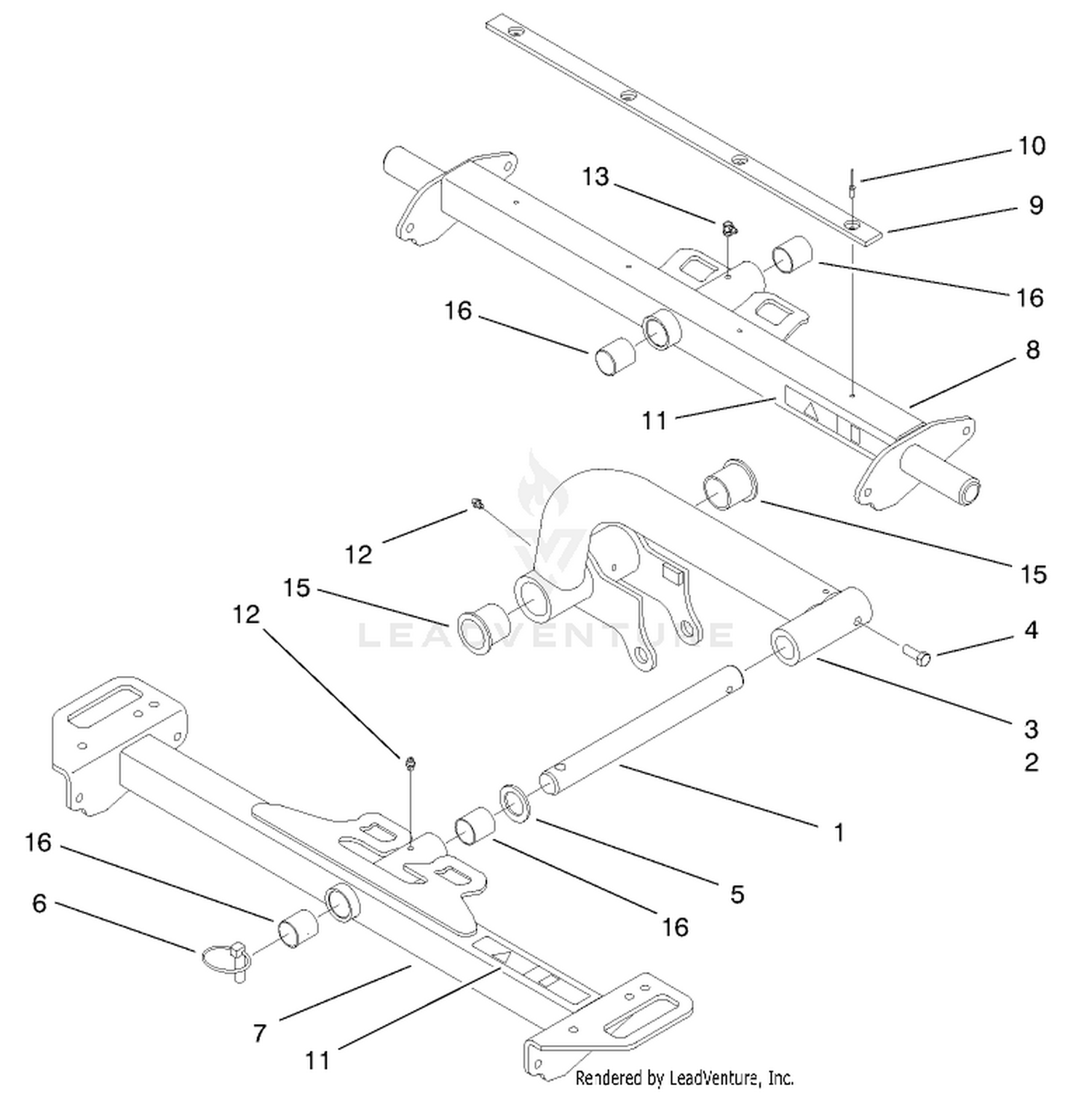Carrier Frame and Lift Arm Assembly