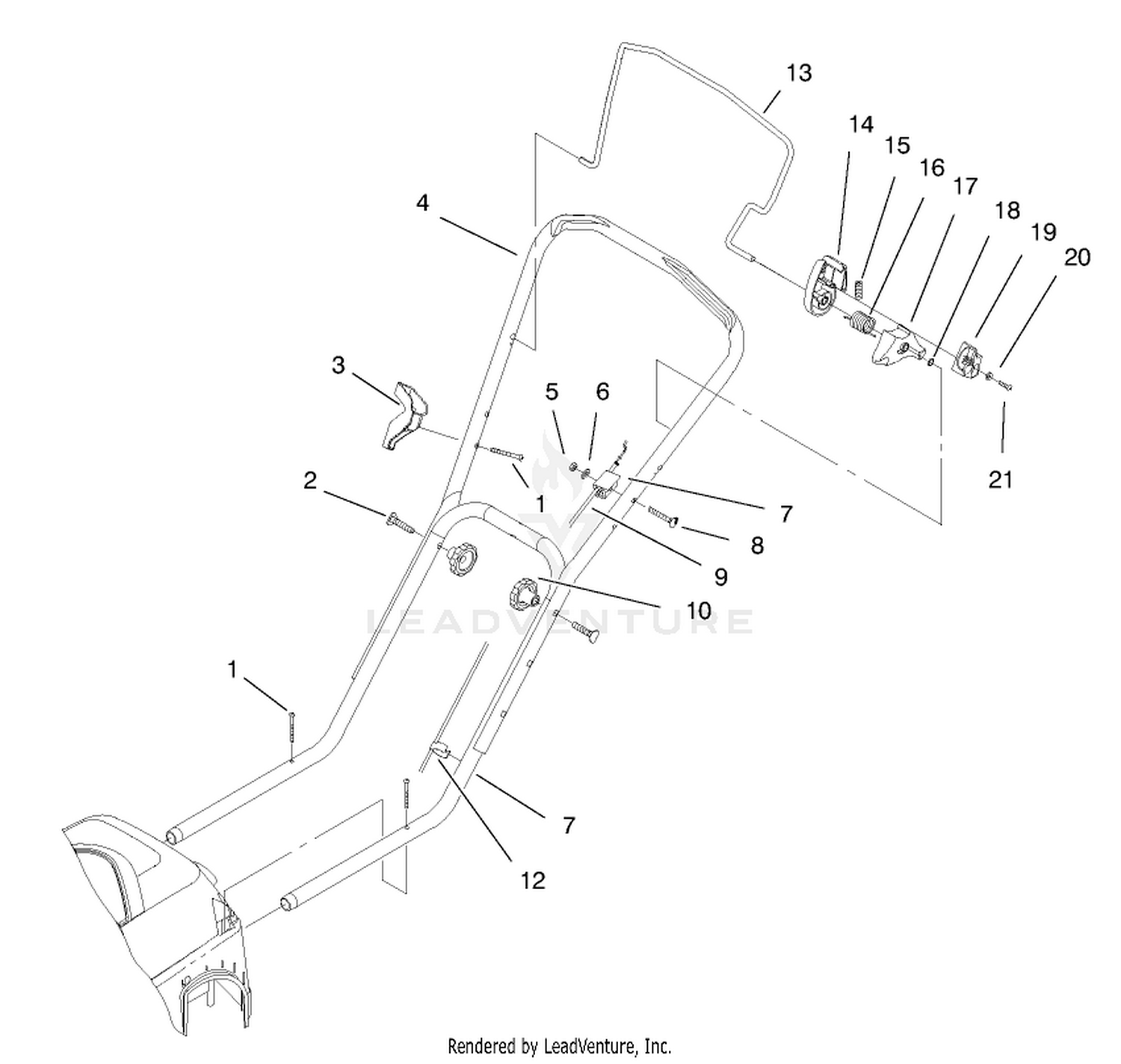 Handle And Controls Assembly