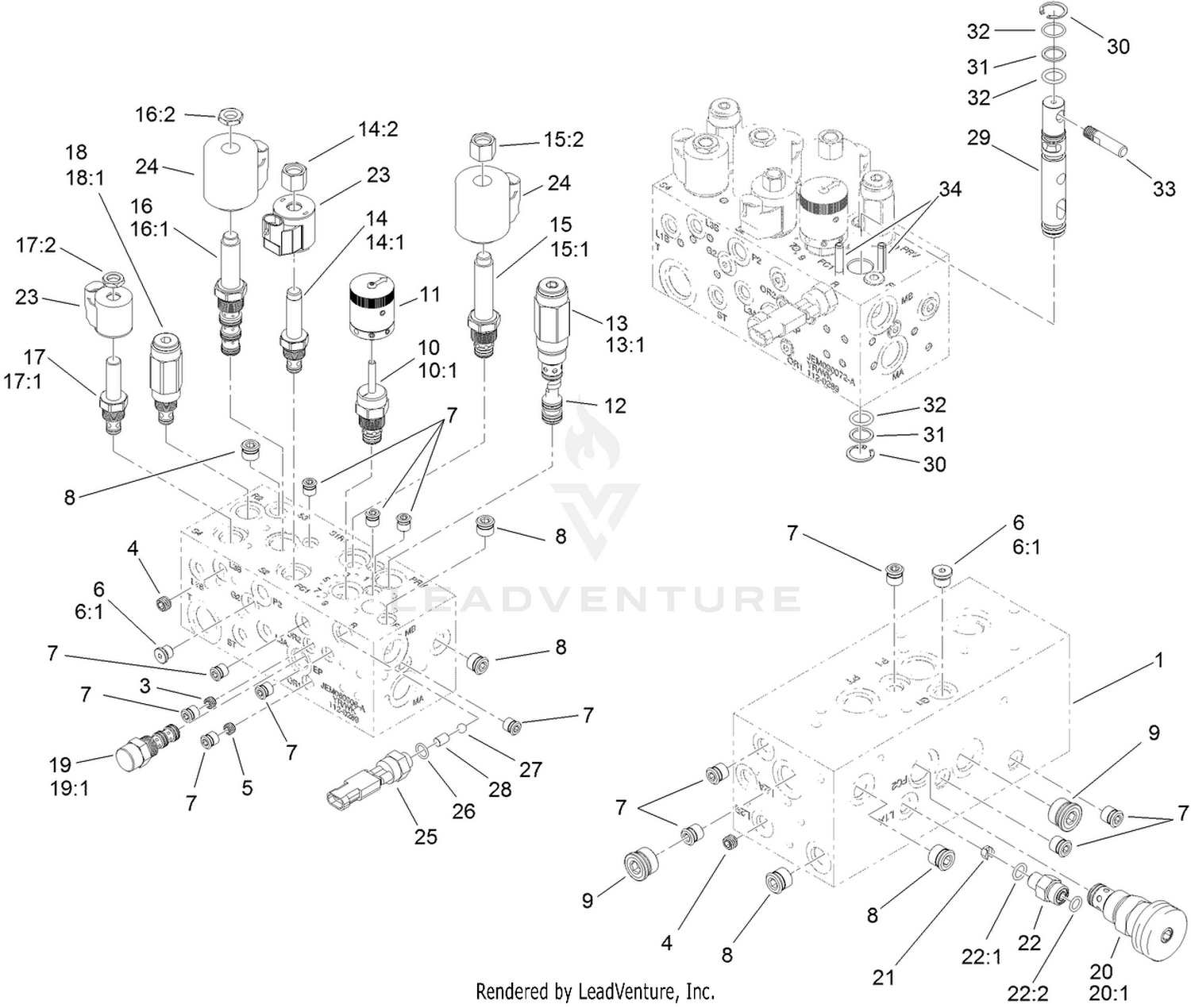 Hydraulic Manifold Assembly No. 112-9197