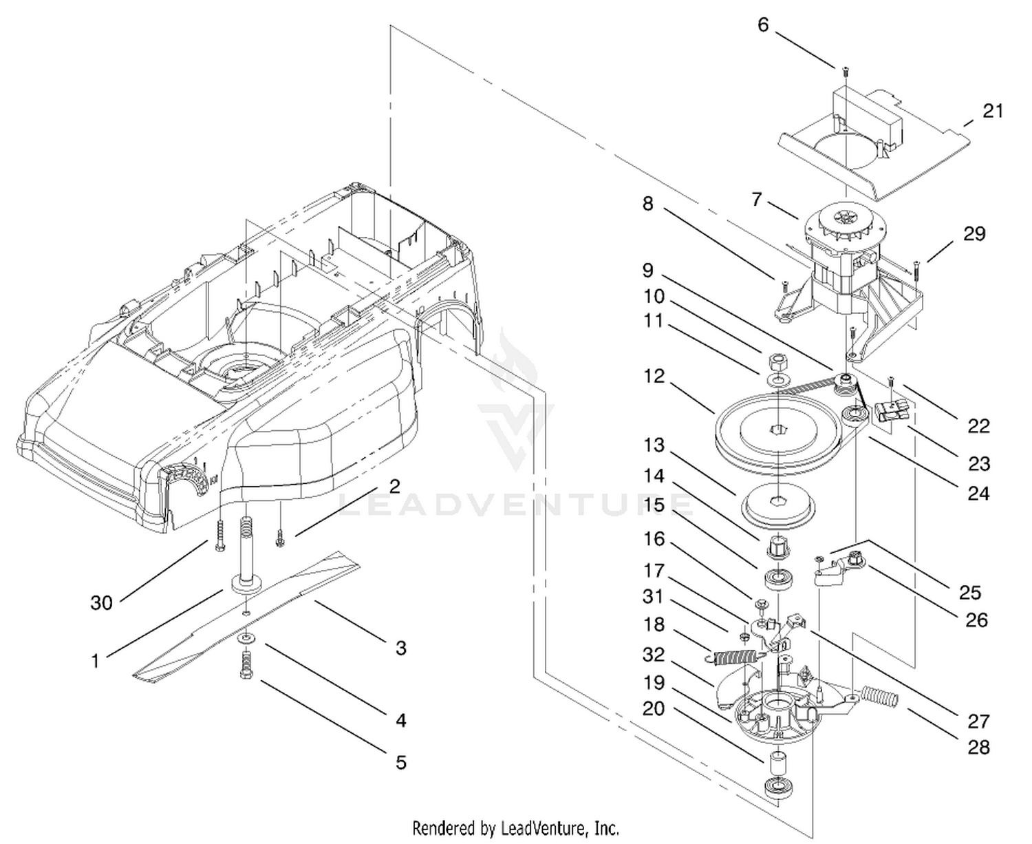 Motor  Blade Assembly