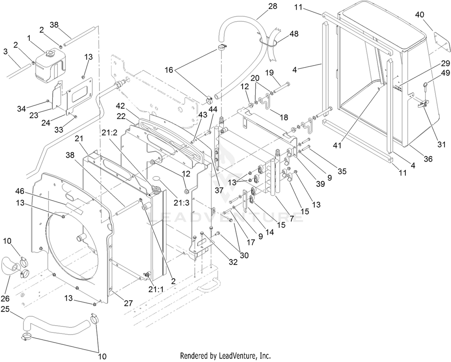Radiator and Hydraulic Cooler Assembly
