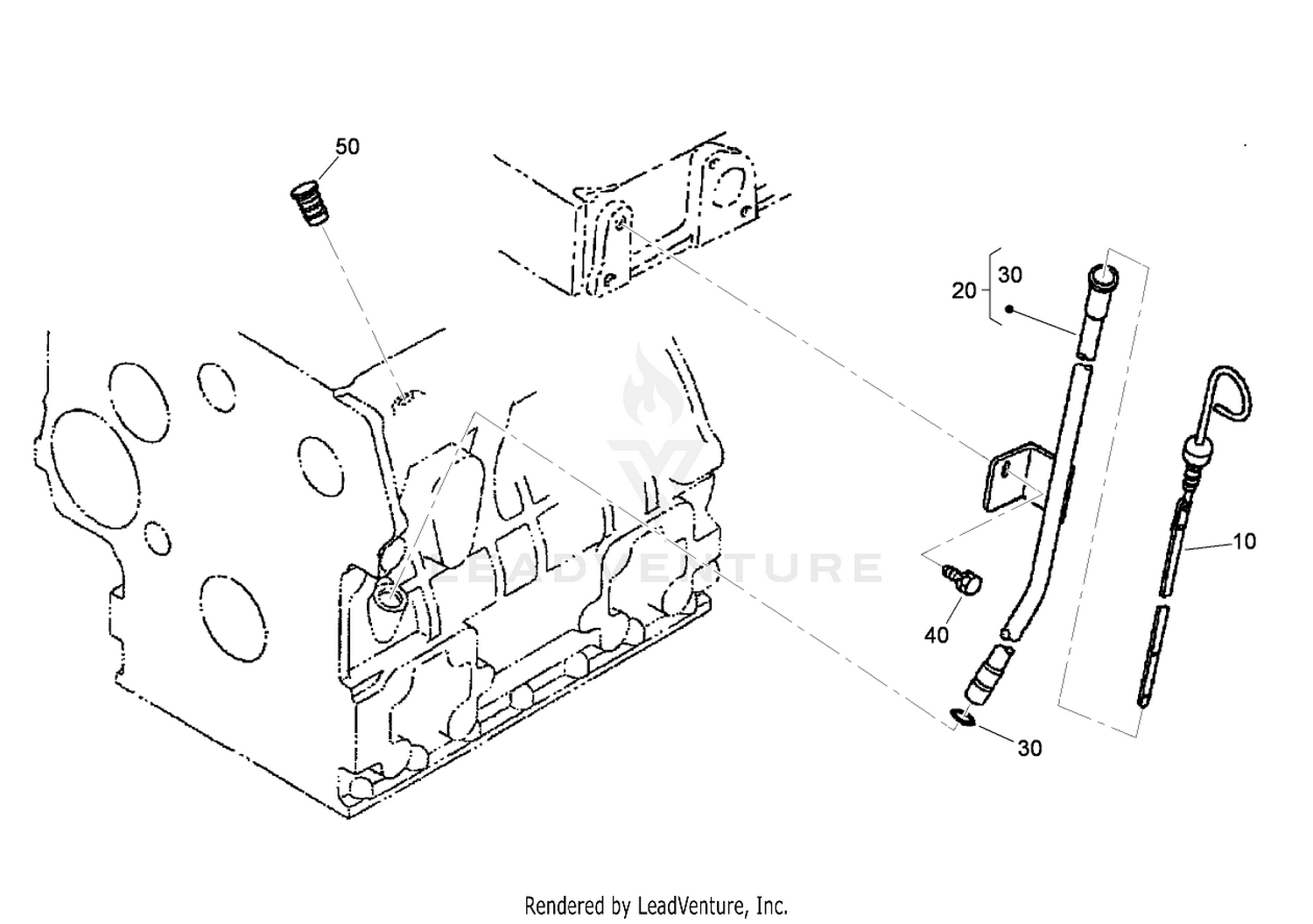 Dipstick and Guide Assembly