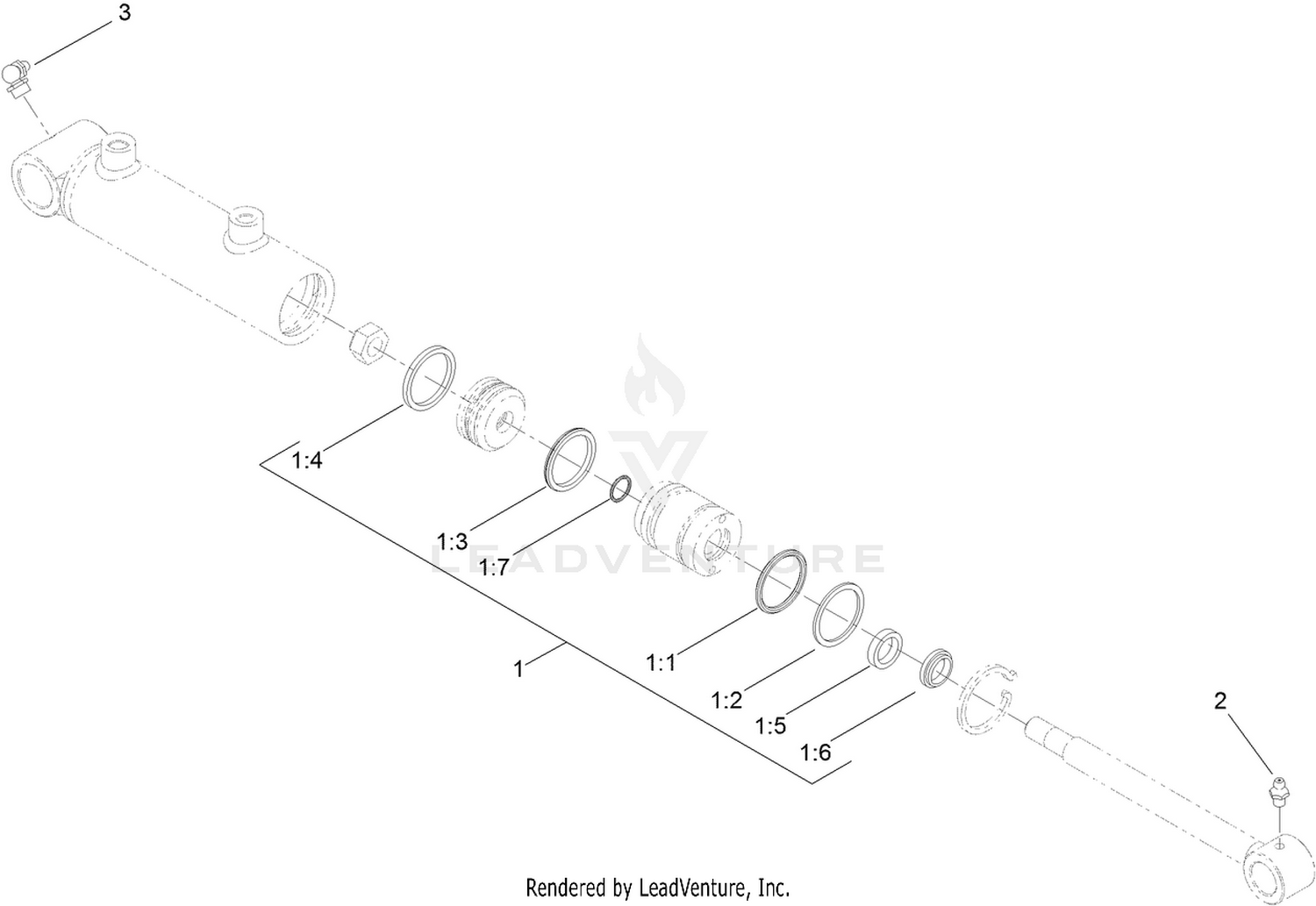 Hydraulic Cylinder Assembly No. 119-6989