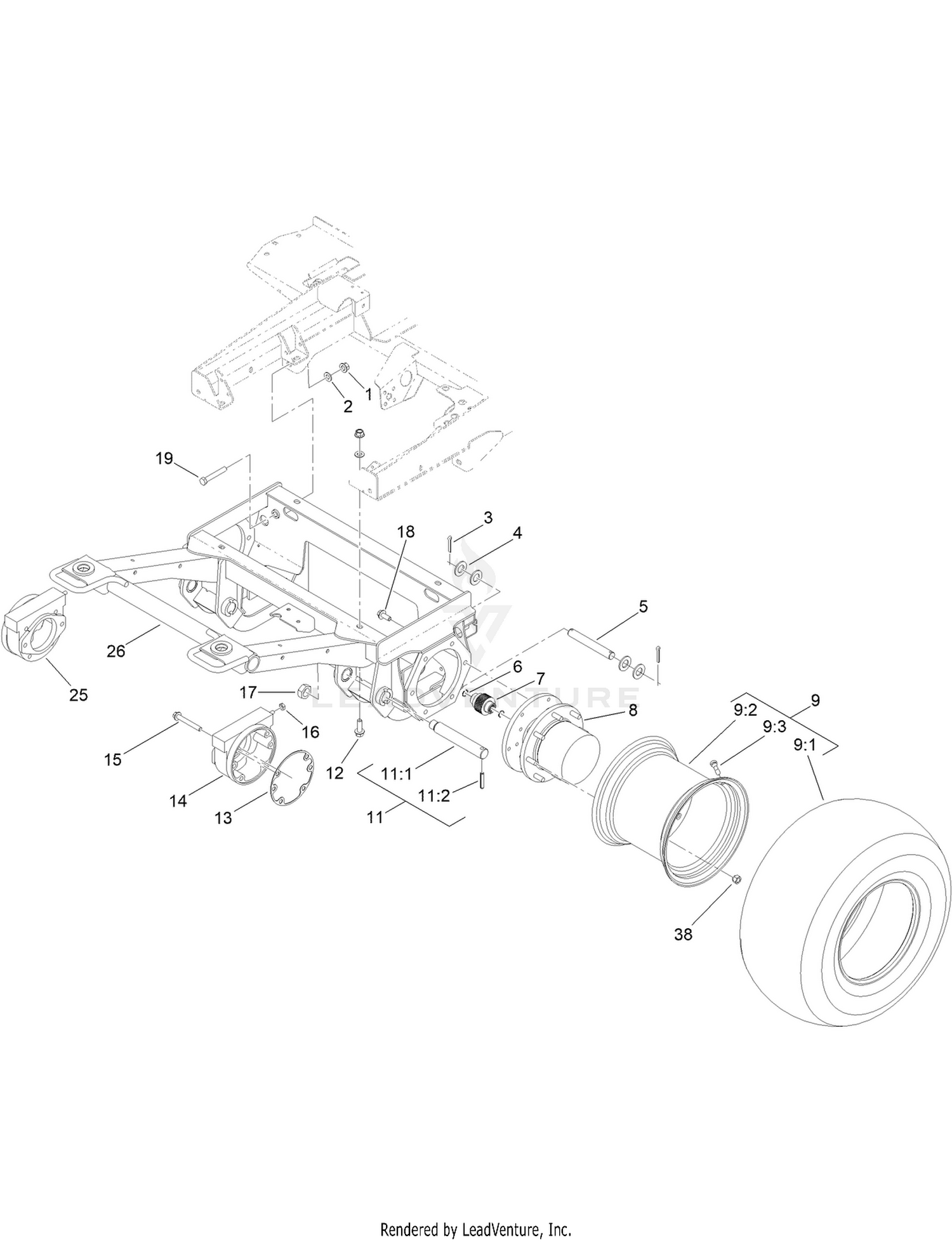 Front Frame and Steering Assembly