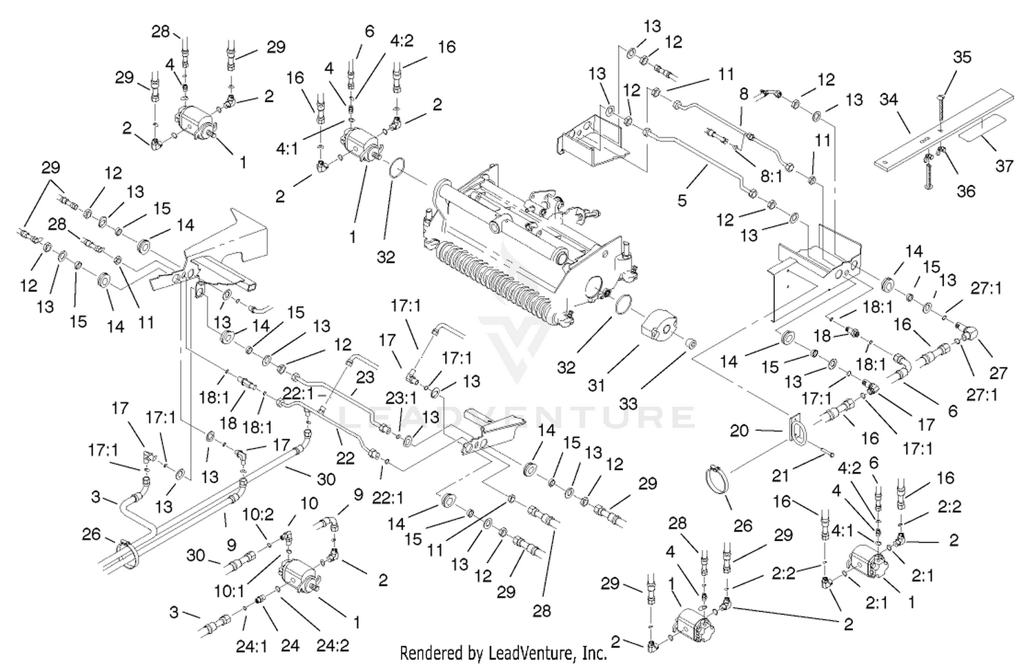Reel Motor And Hose Assembly