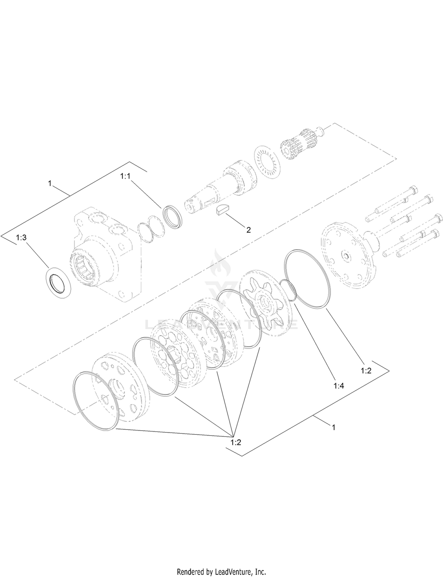 Hydraulic Motor Assembly No. 108-2949
