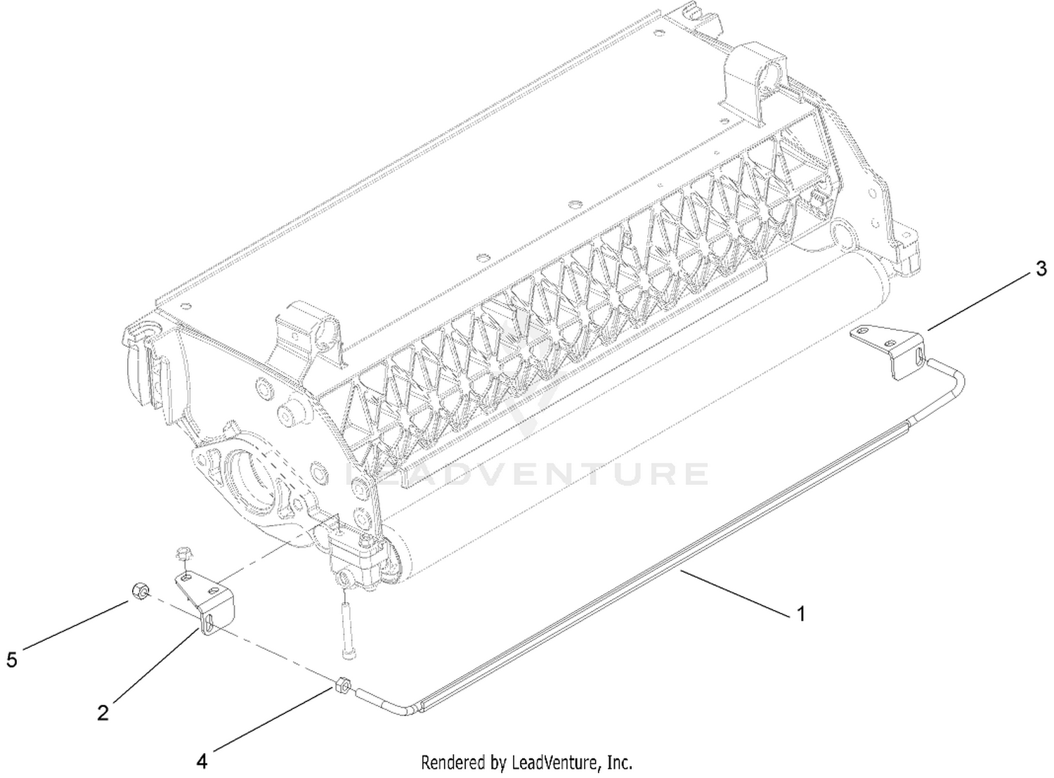 Rear Roller Scraper Assembly