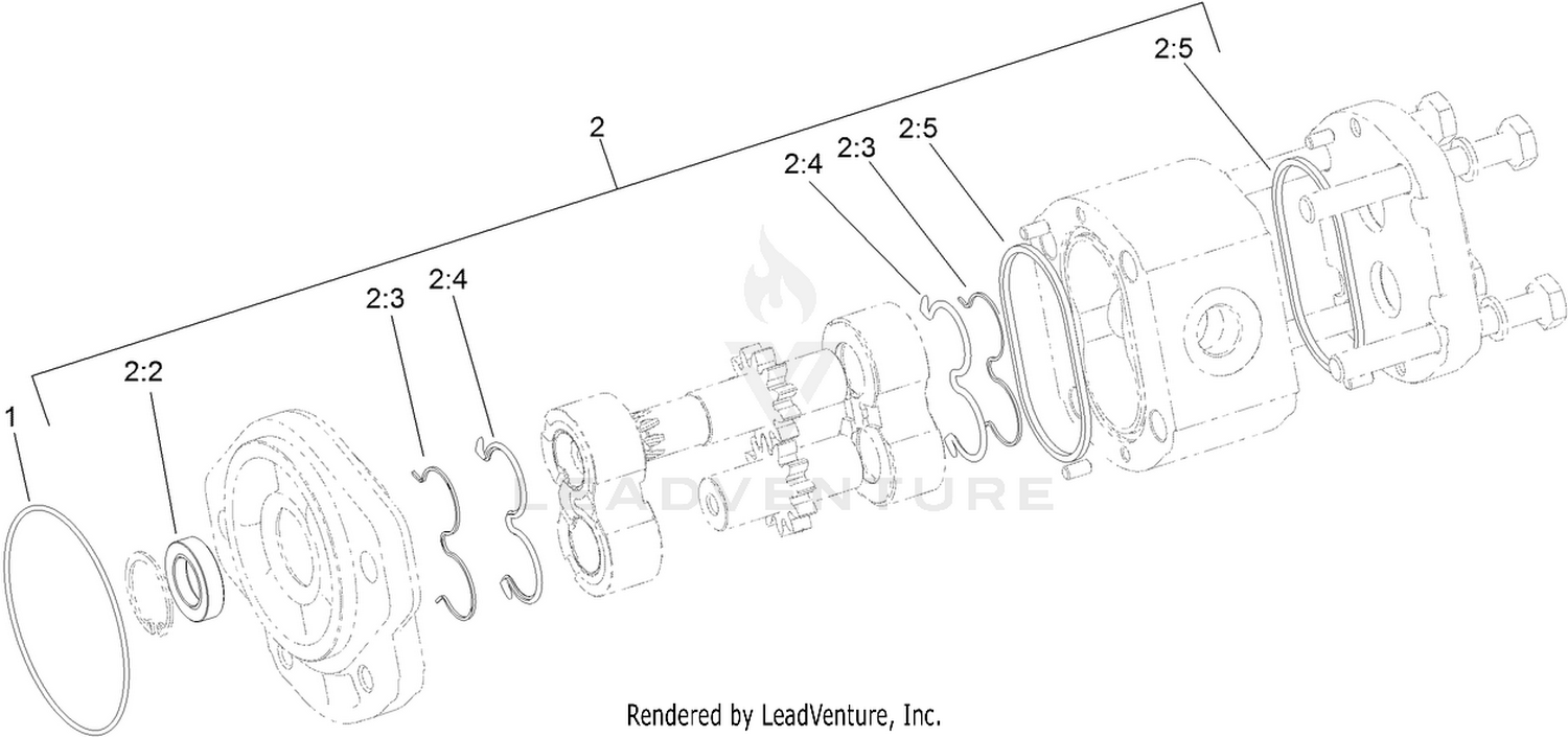 Hydraulic Gear Pump Assembly No. 114-9958