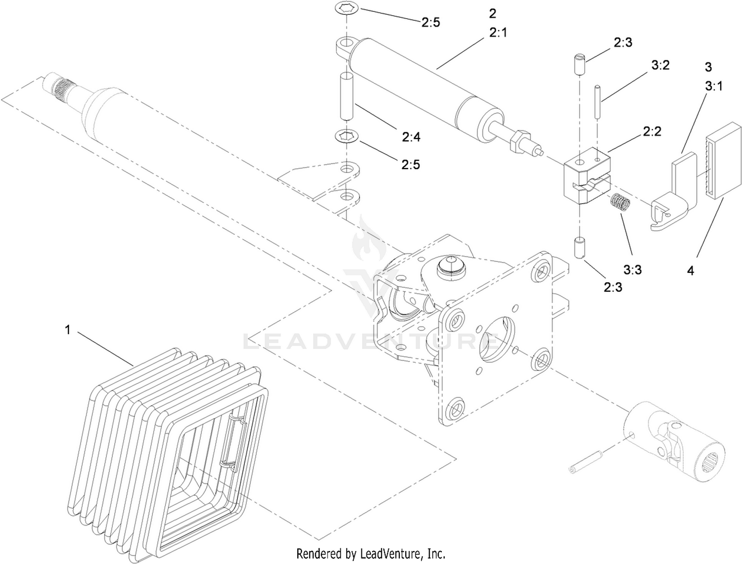 Steering Tilt Column Assembly No. 106-3622