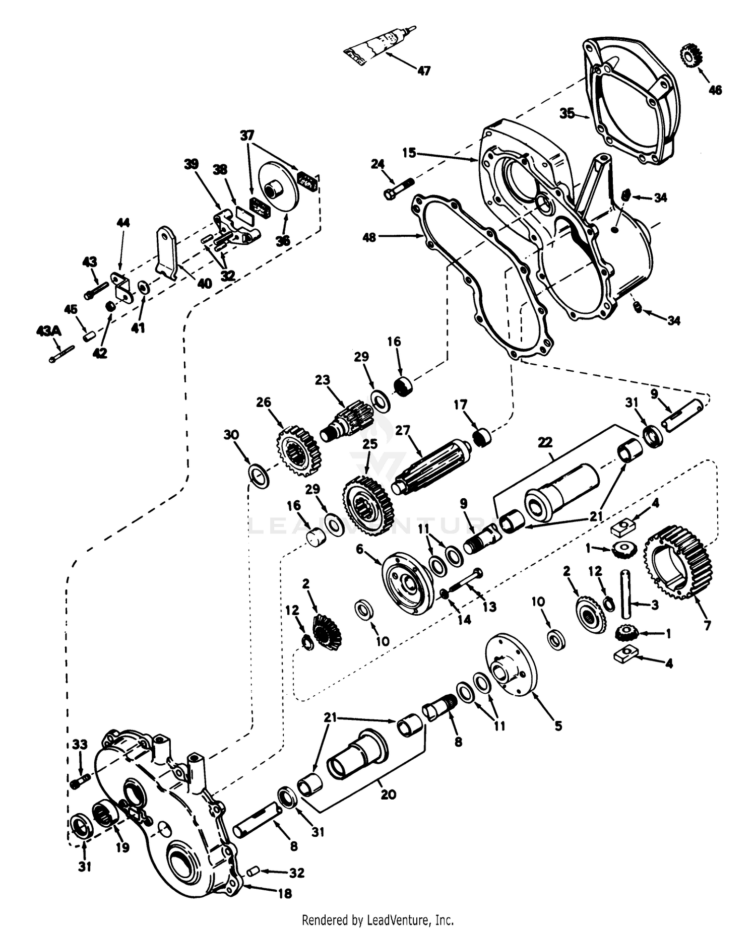 Gear Reduction  Differential No. 1310-001