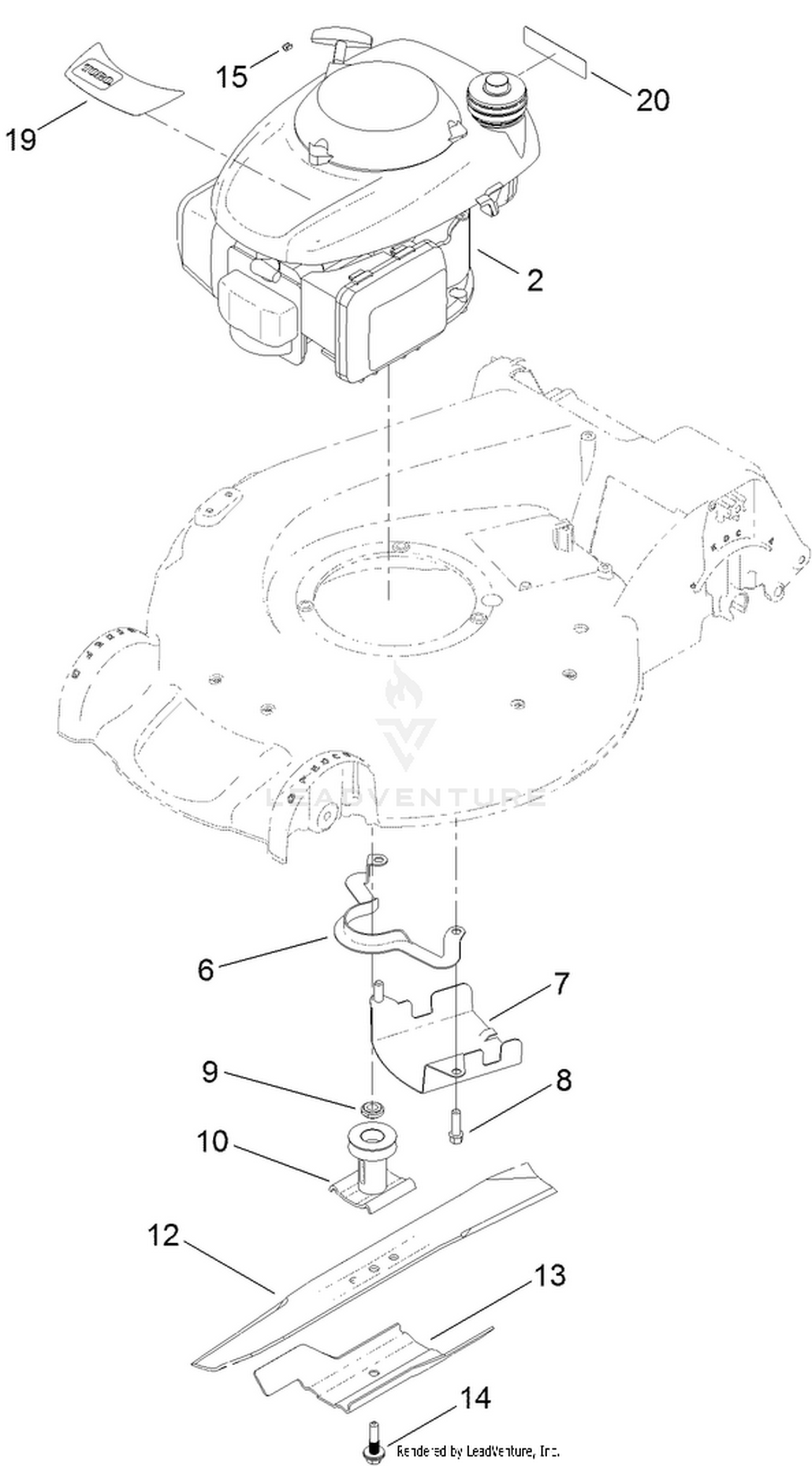 Engine and Blade Assembly