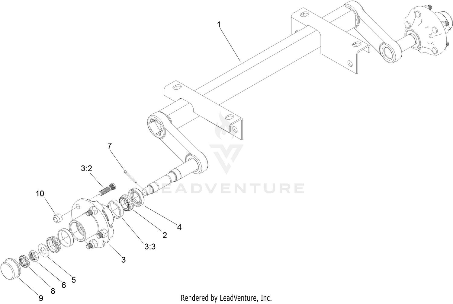 Axle Assembly No. 119-2966