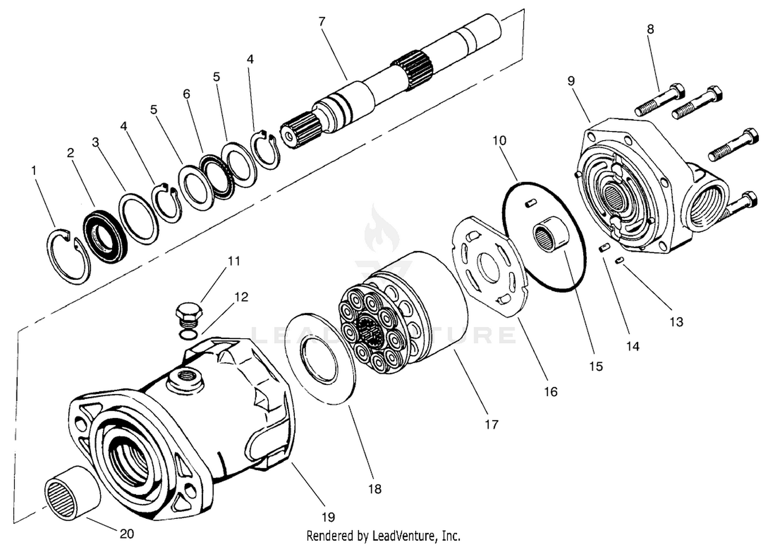 Hydraulic Motor Assembly No. 92-7385