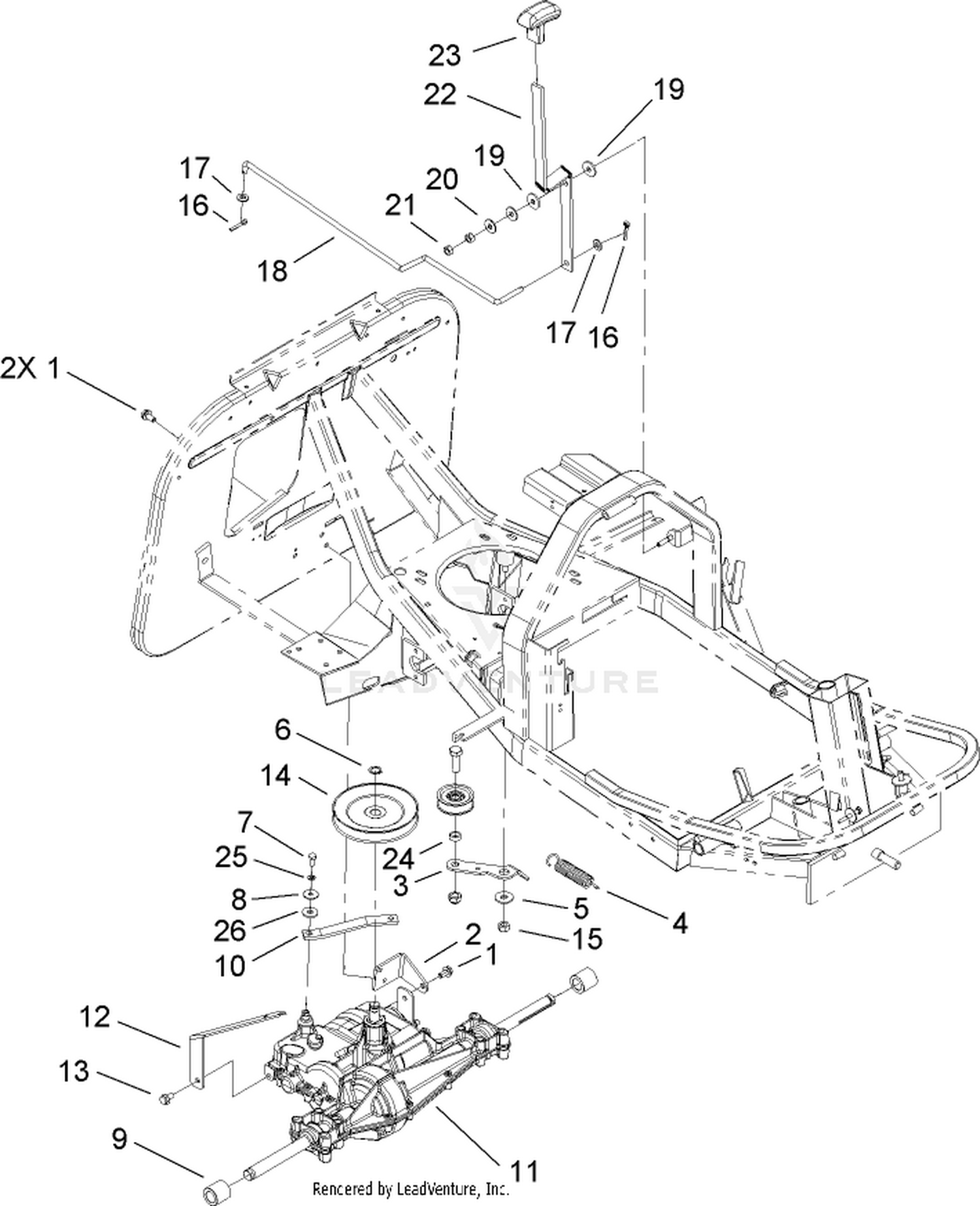 Gear Transmission and Linkage Assembly