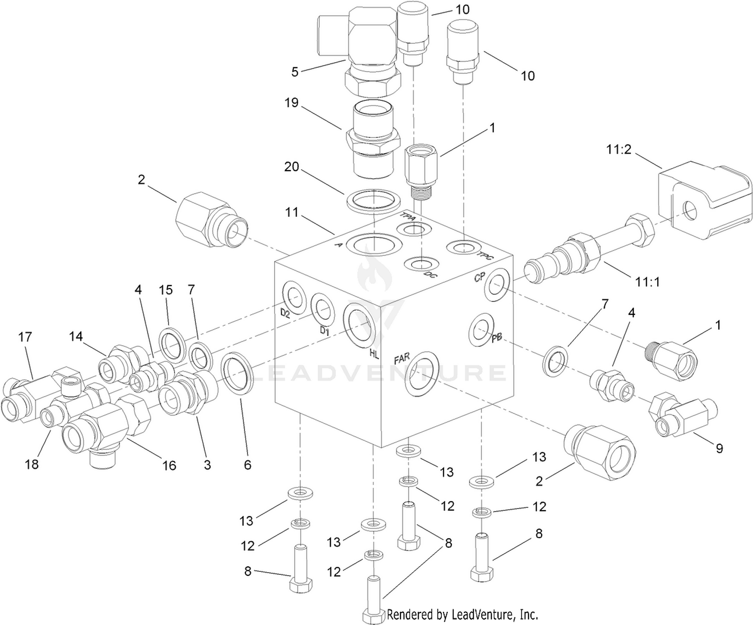 Hydraulic Transimission Manifold Assembly