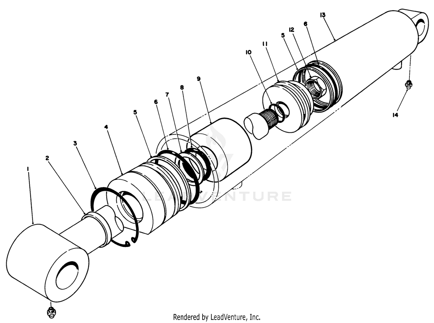 Hydraulic Cylinder Assembly No. 69-2190