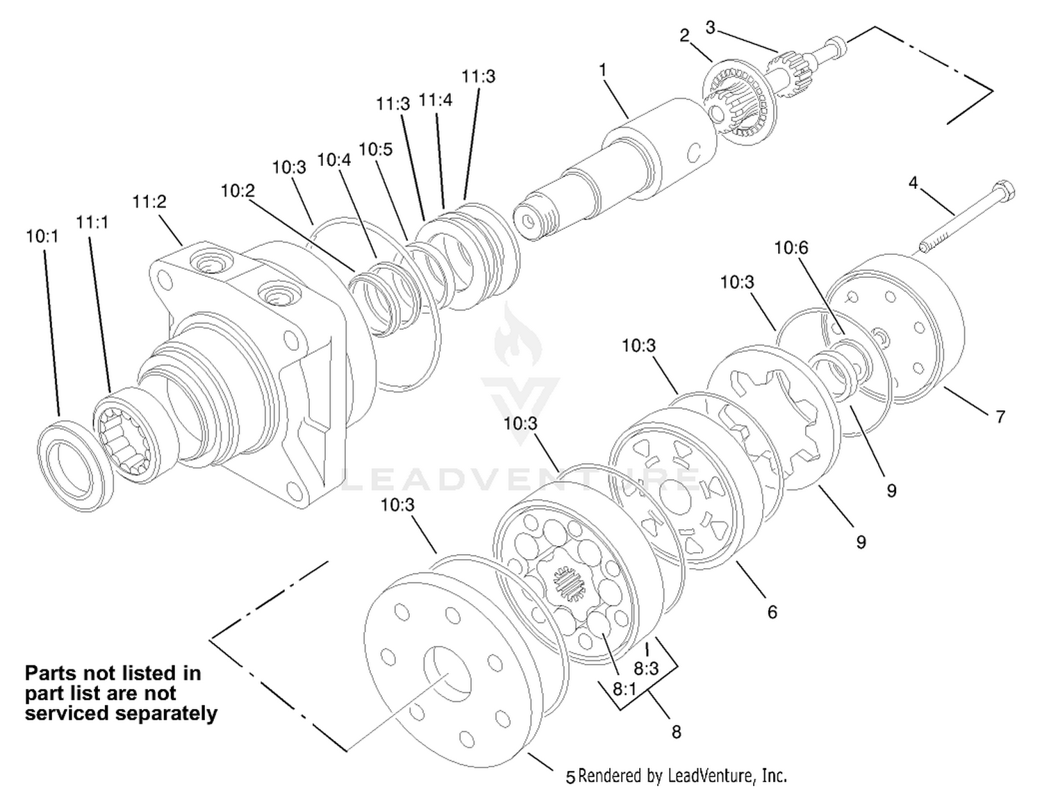 Hydraulic Drive Motor Assembly No. 95-2902