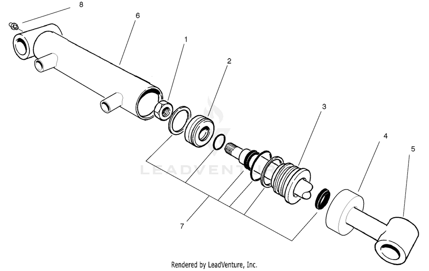 Hydraulic Cylinder Assembly No. 93-9310