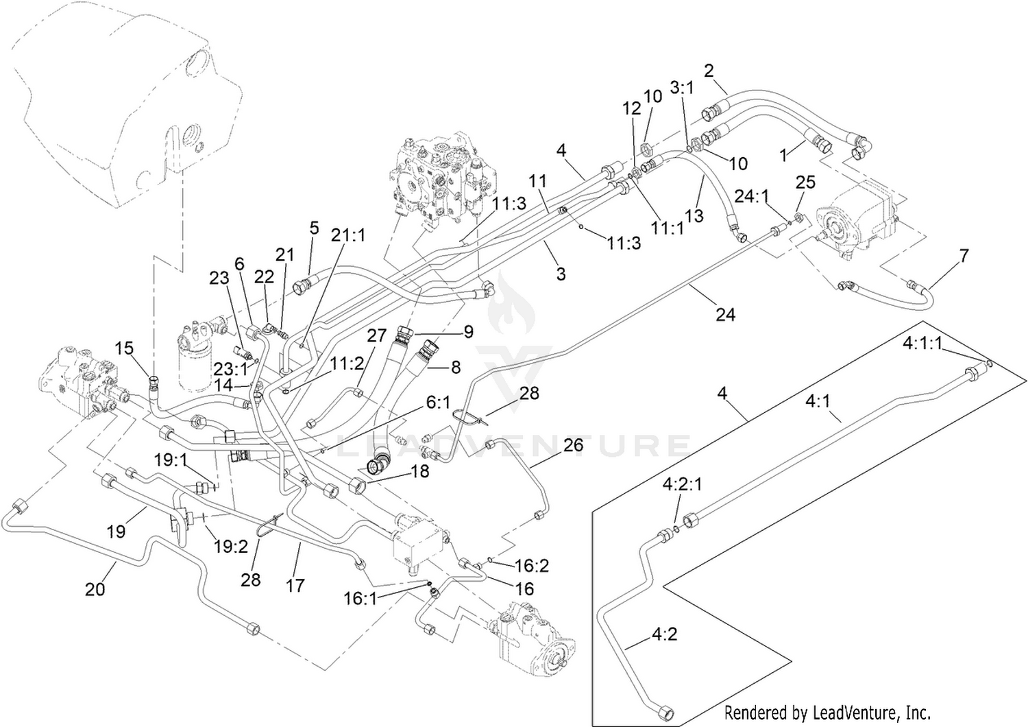 Hydraulic Traction Circuit Assembly 2