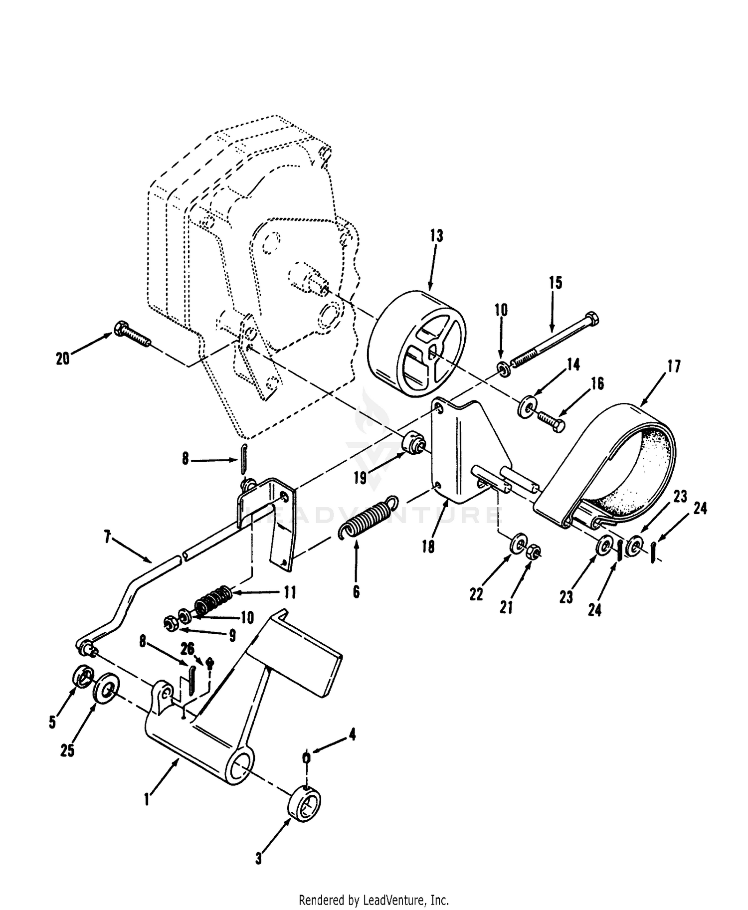 Clutch, Brake And Speed Control Linkage 2