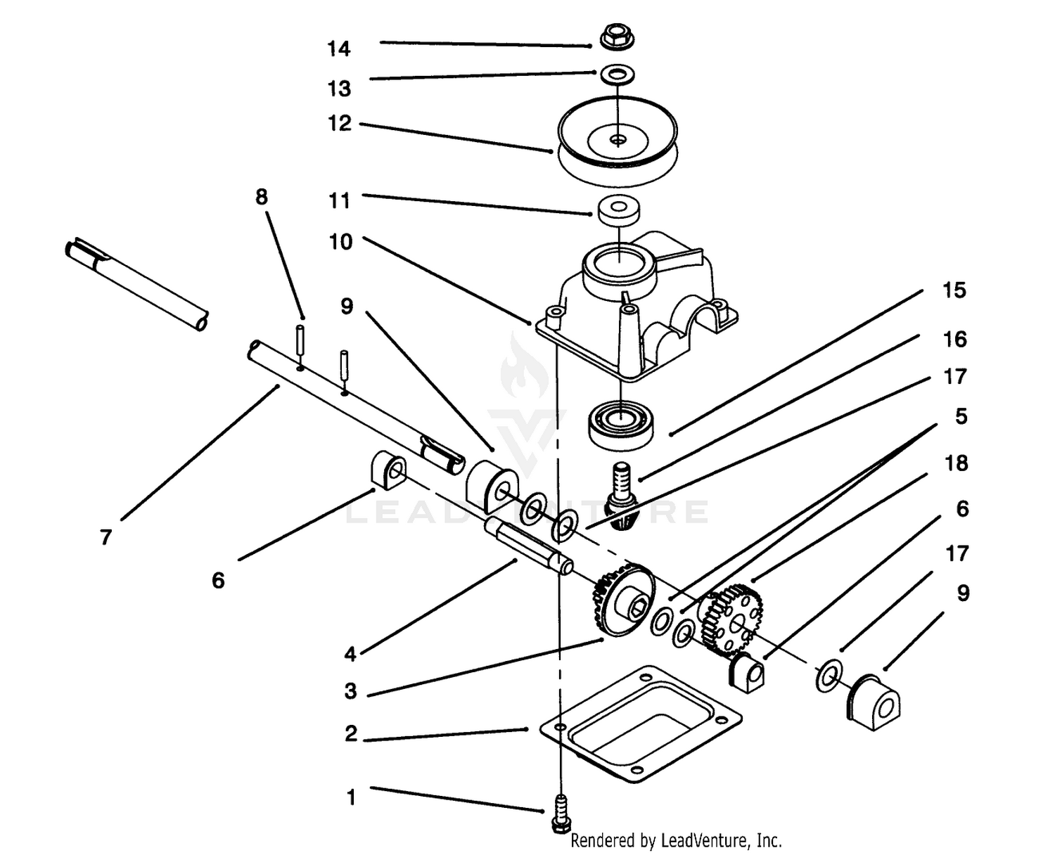 Gearcase Assembly No. 71-9600